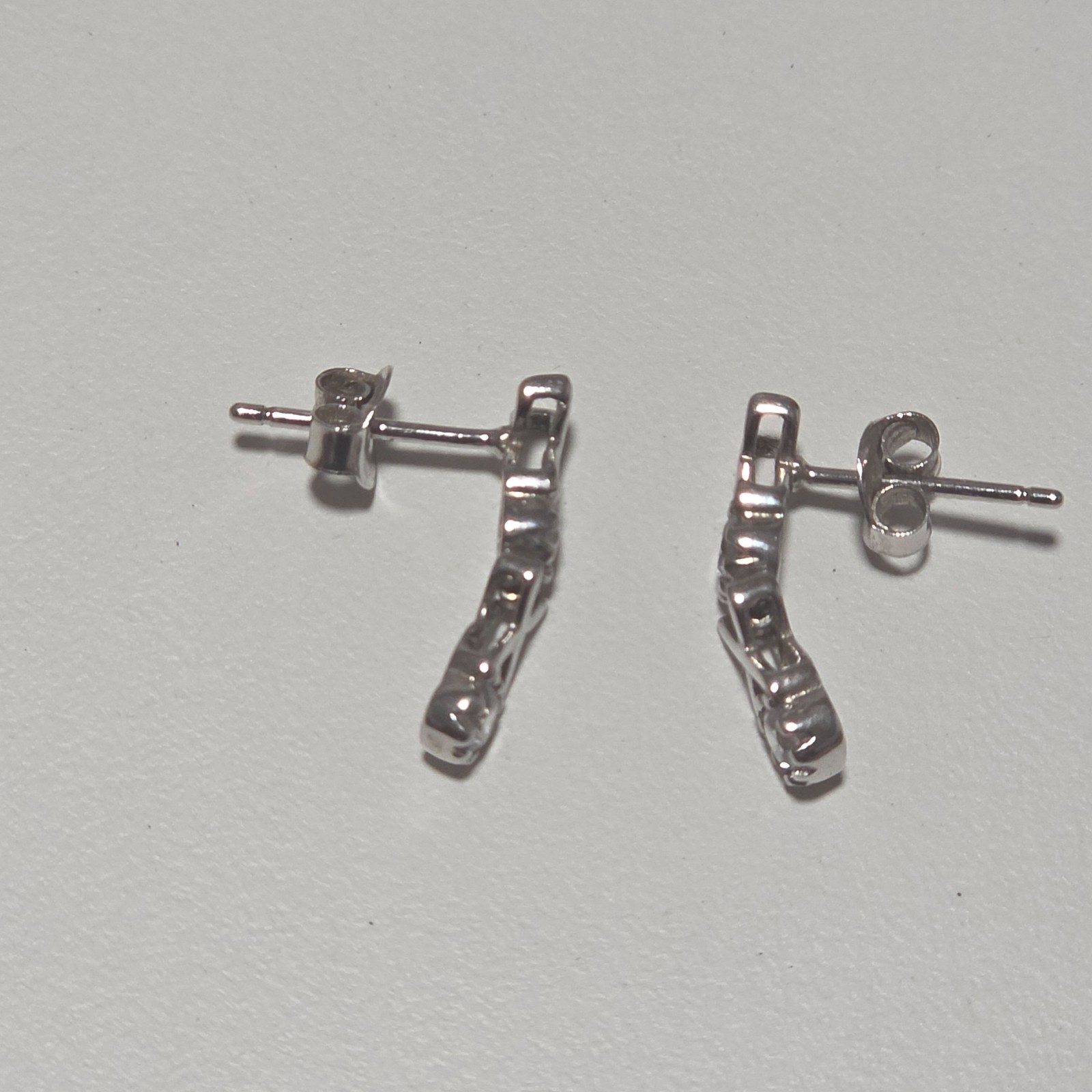 925 Steling Silver Colour Crystal Drop Earrings . B3 image 4