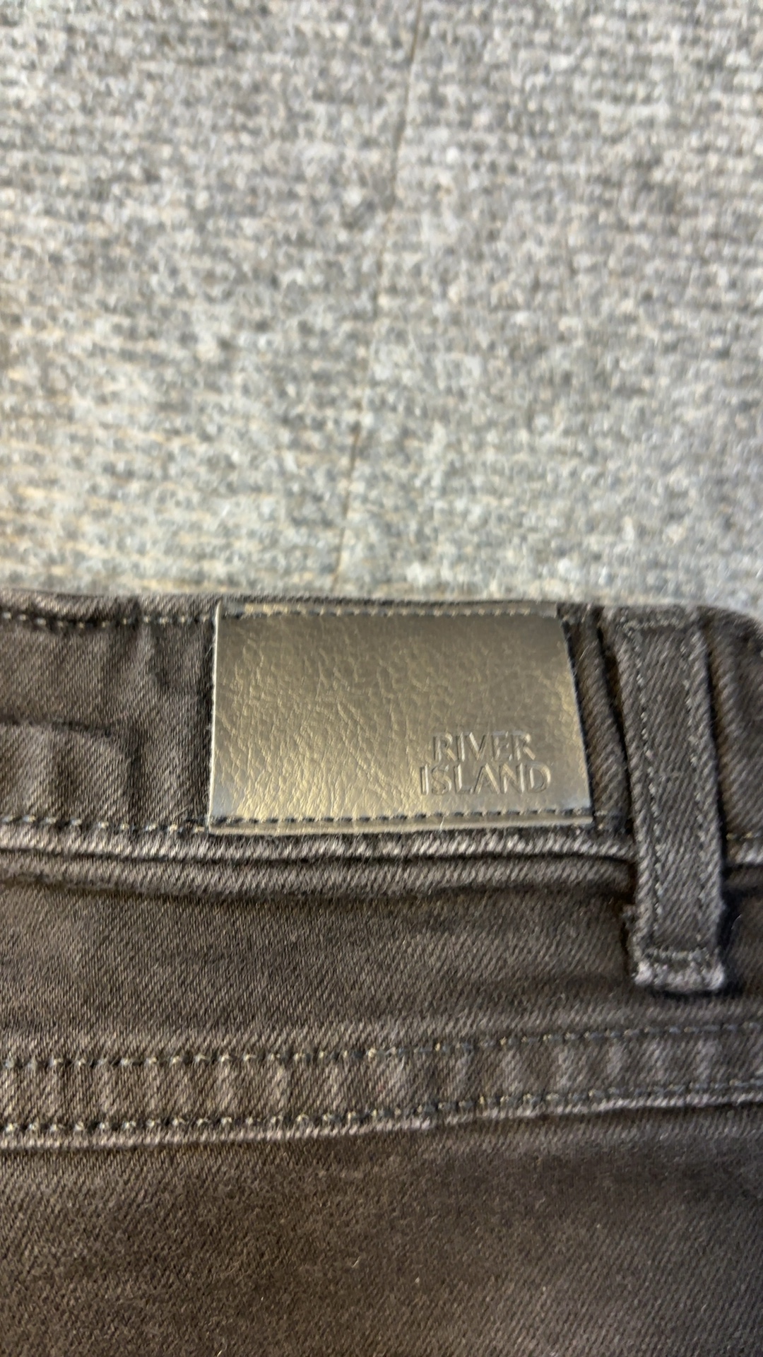 River Island Black Denim Skinny Jeans UK 12 Kids image 3