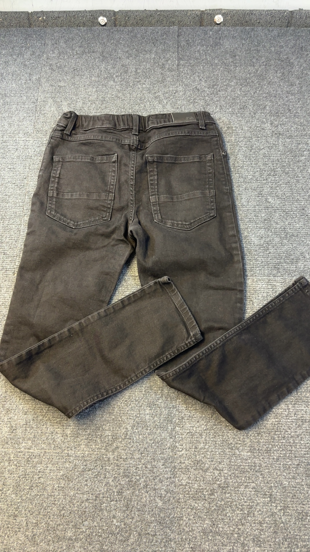 River Island Black Denim Skinny Jeans UK 12 Kids image 4