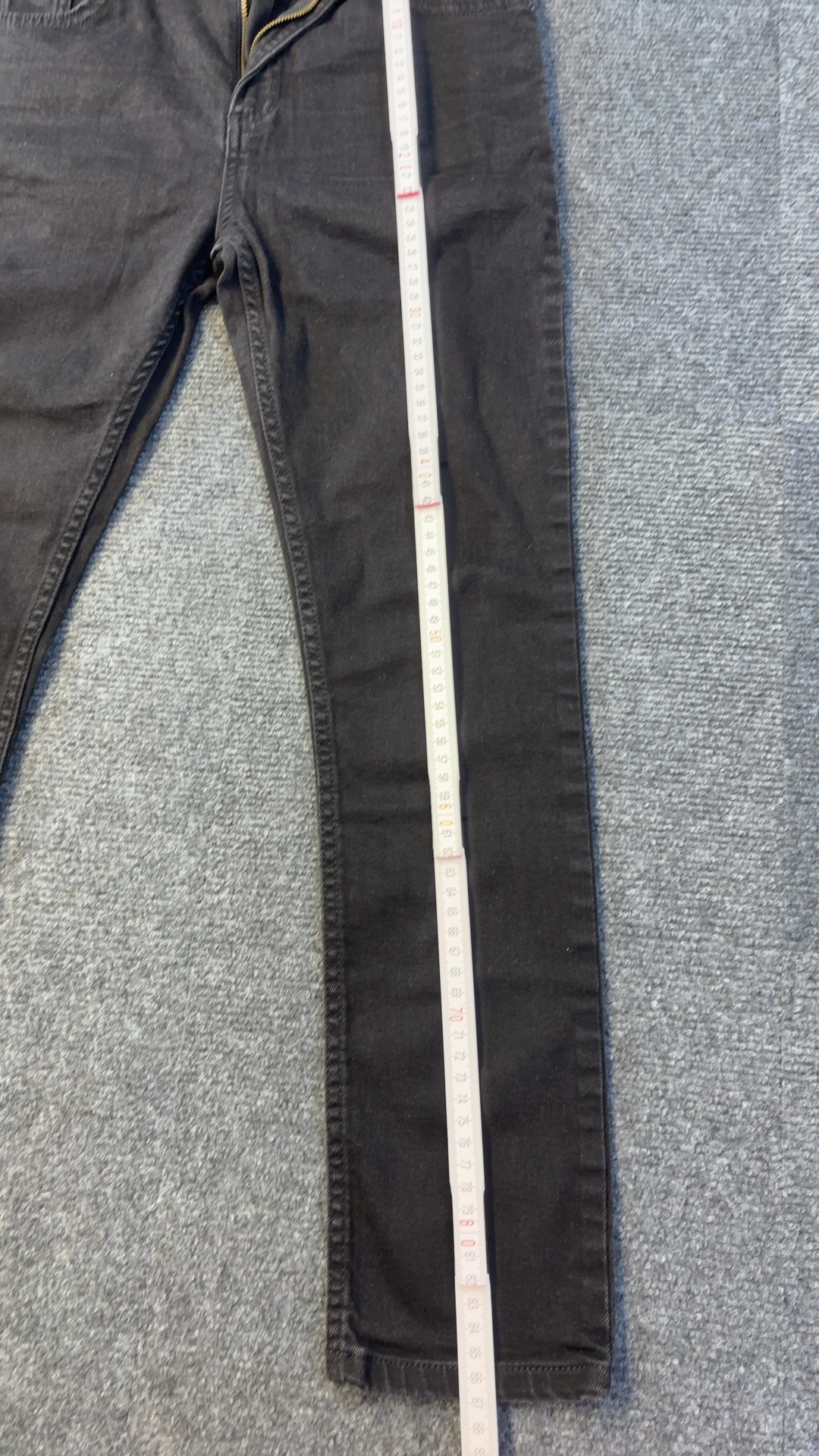 River Island Black Denim Skinny Jeans UK 12 Kids image 5