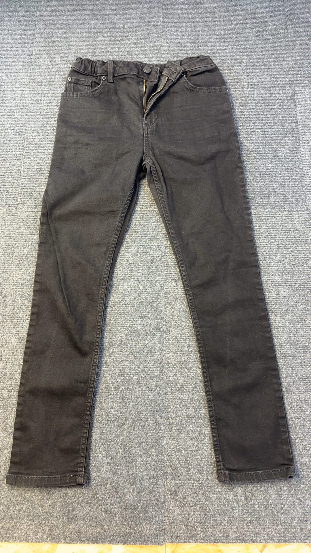 River Island Black Denim Skinny Jeans UK 12 Kids image 7