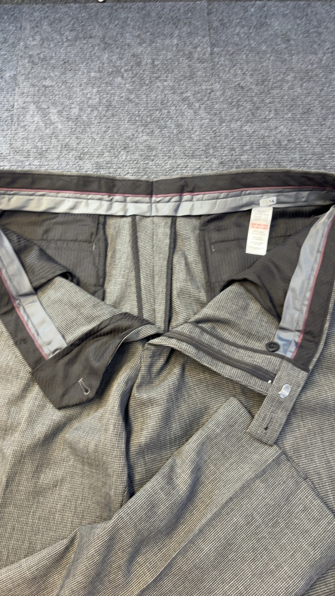 Taylor & Wright Grey Tailored Trousers 40R Polyester image 5