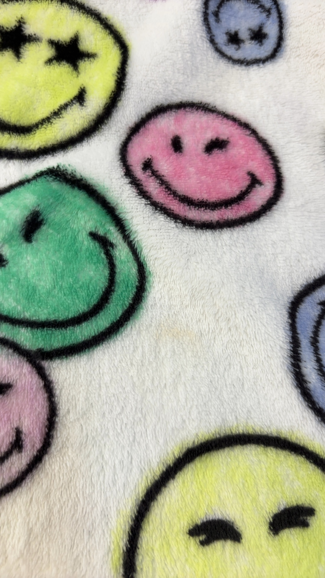 M&S White Multi Smiley Face Fleece Jumper 15-16 Yrs image 3