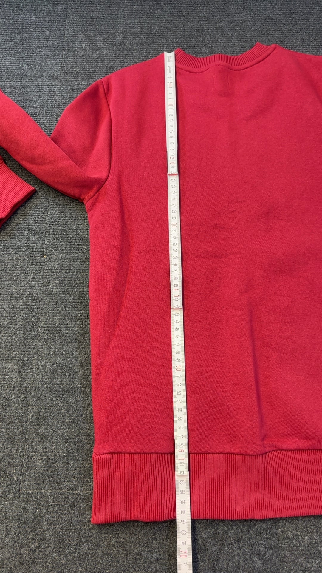 River Island Red Sweatshirt XXS Soft Fleece Lined Comfort image 6