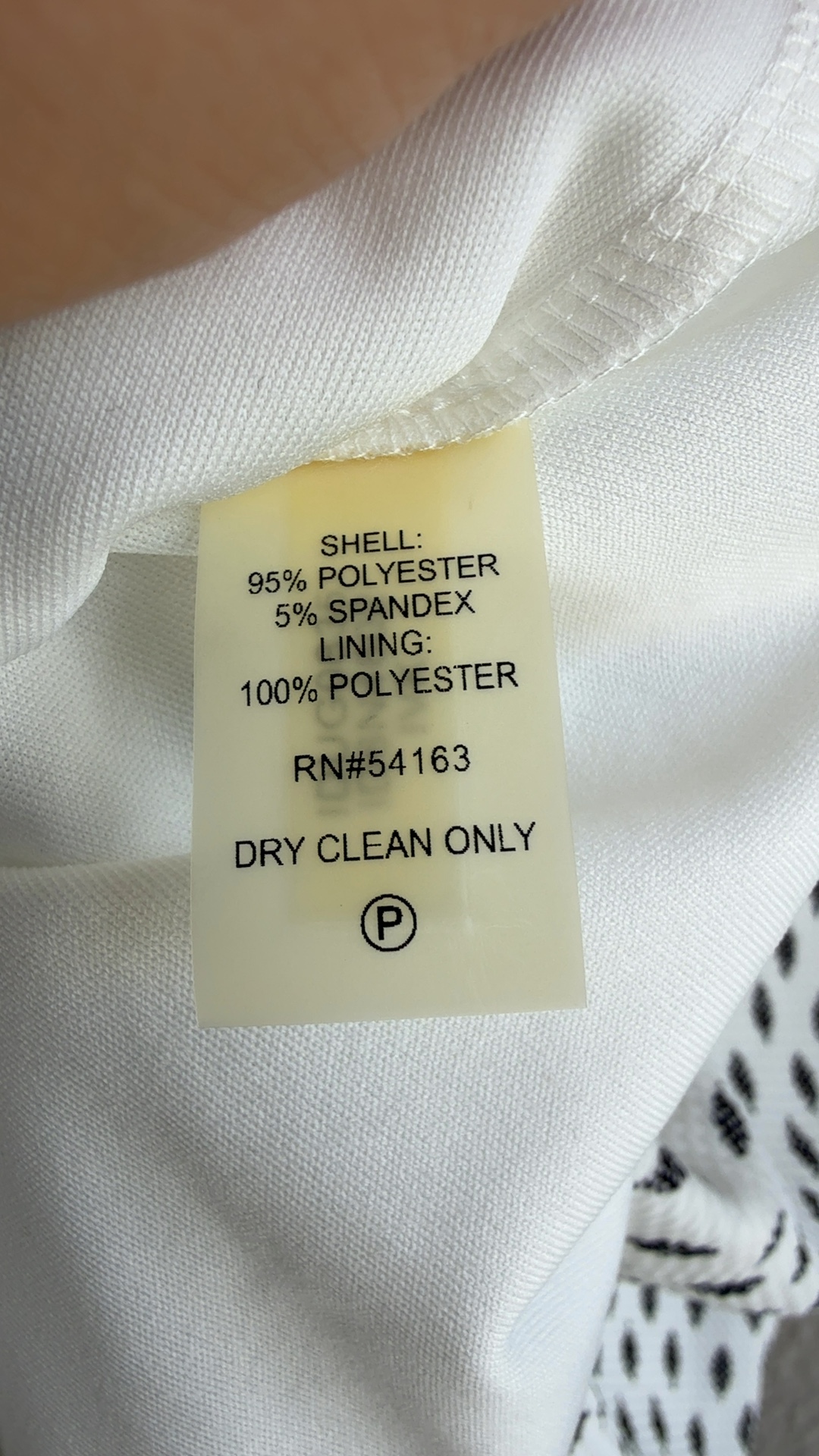 White & Black Textured Sleeveless Dress UK 14 Gold Zip Detail Elegant image 6
