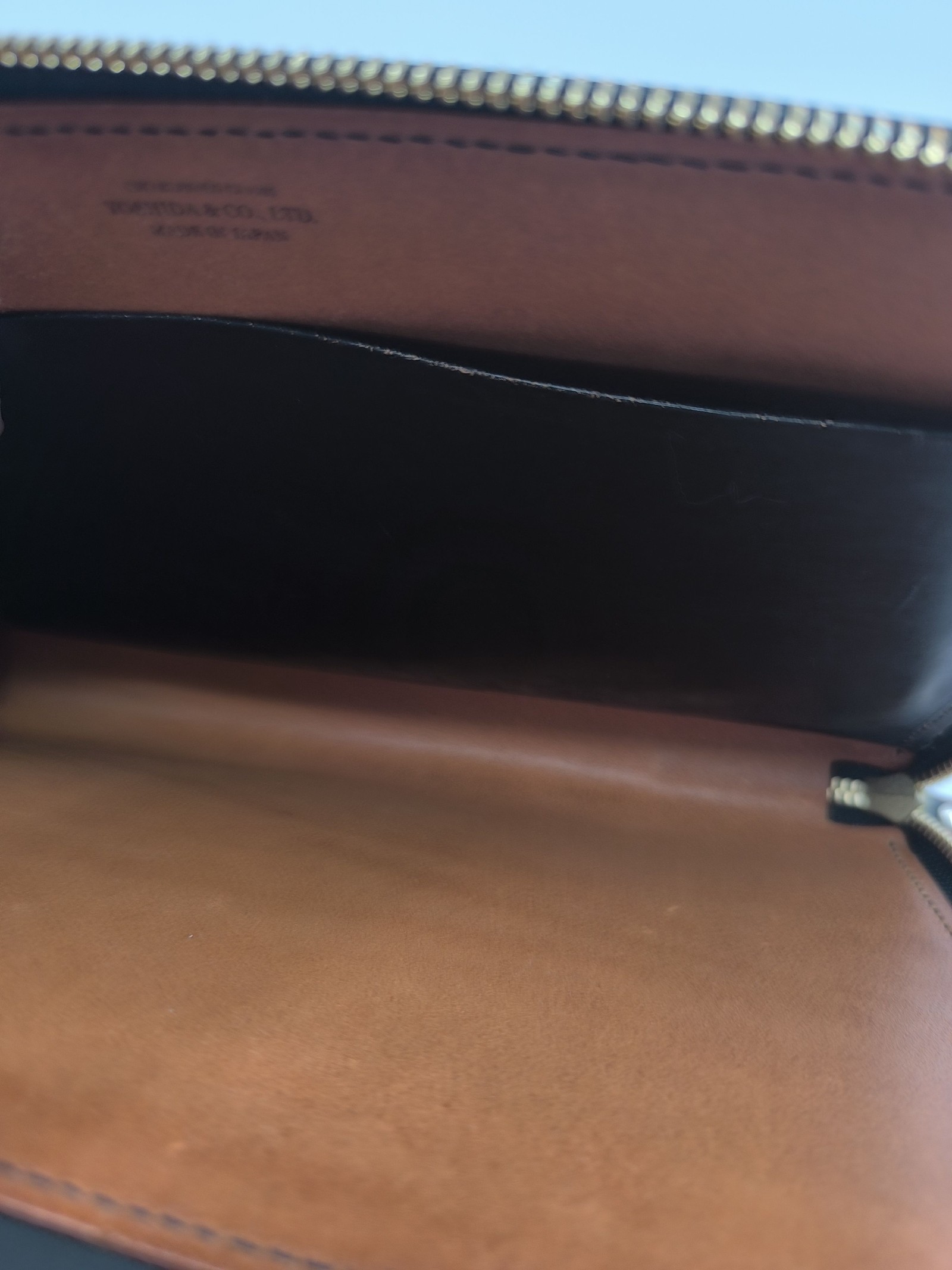 Porter Black Leather Zipped Organizer Pouch Other image 10