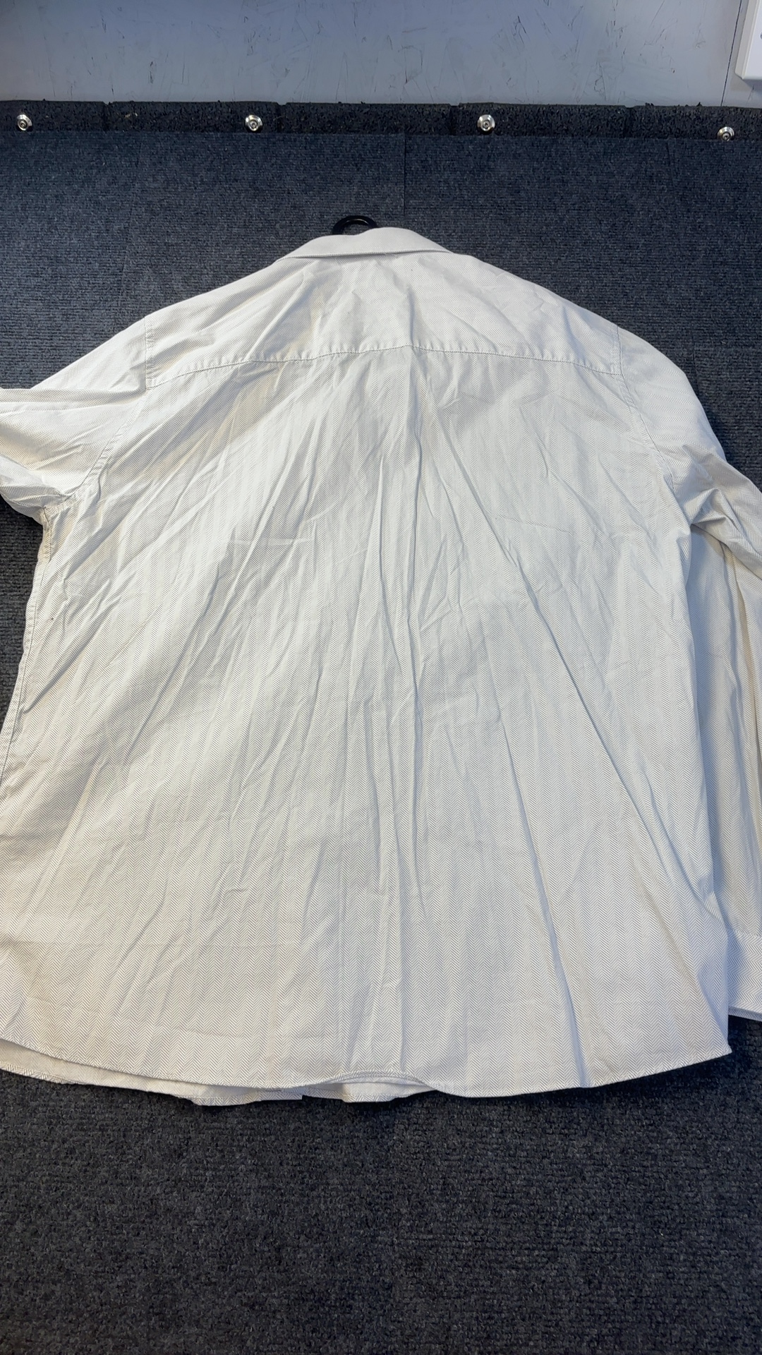 Taylor & Wright Grey Herringbone Cotton Shirt XXL Regular worn once image 5
