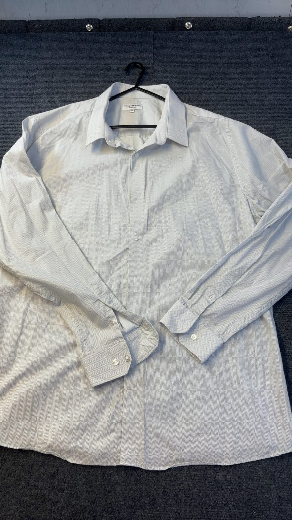 Taylor & Wright Grey Herringbone Cotton Shirt XXL Regular as new condition