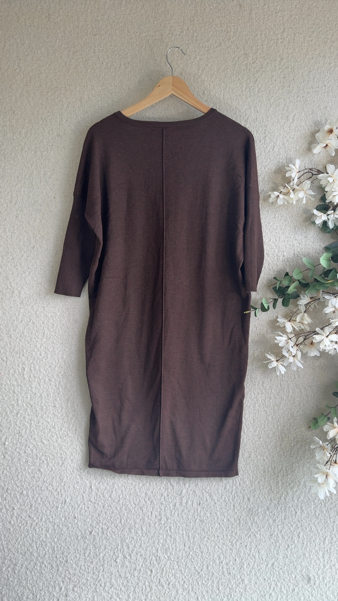 Saint Tropez Brown Knit Dress Small Soft Comfortable Stylish UK Small image 4