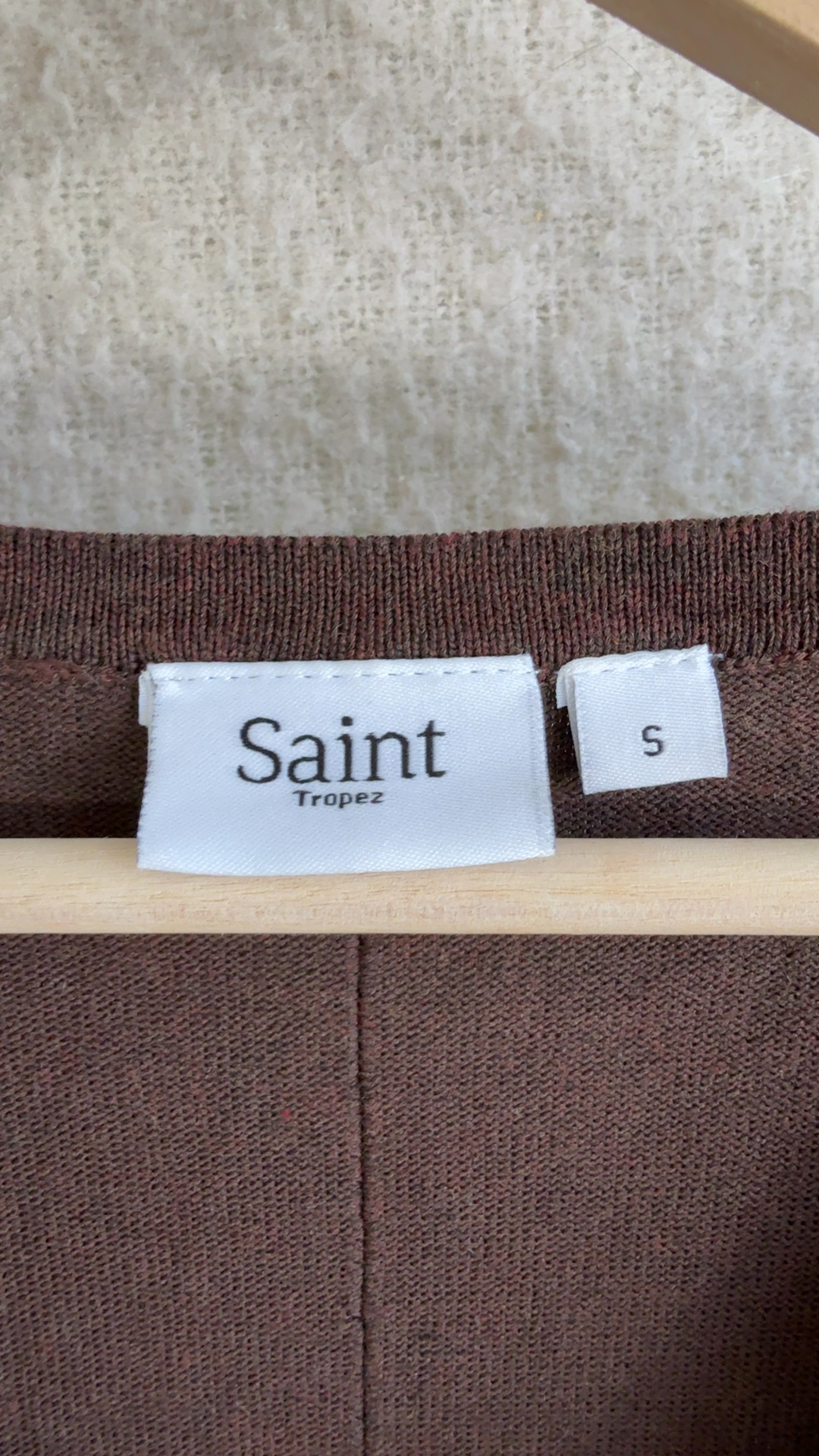 Saint Tropez Brown Knit Dress Small Soft Comfortable Stylish UK Small image 3