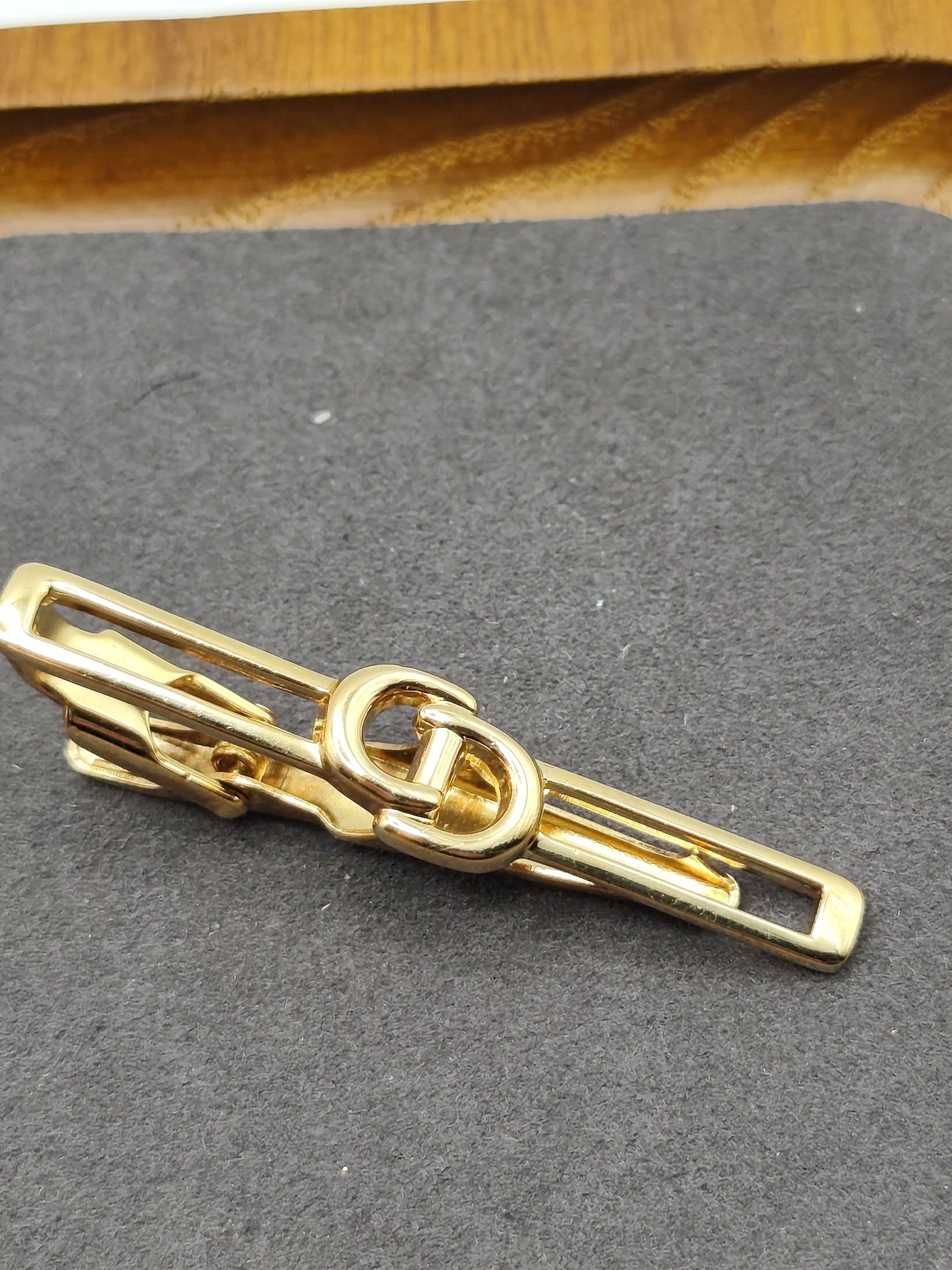 Christian Dior Gold Tone Tie Clip image 3