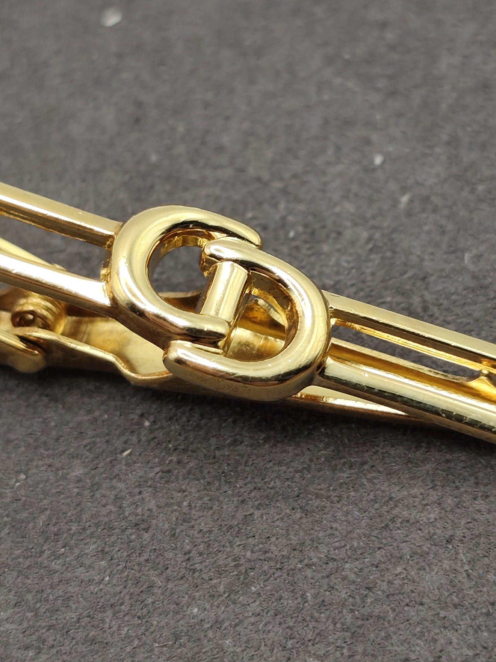 Christian Dior Gold Tone Tie Clip image 5