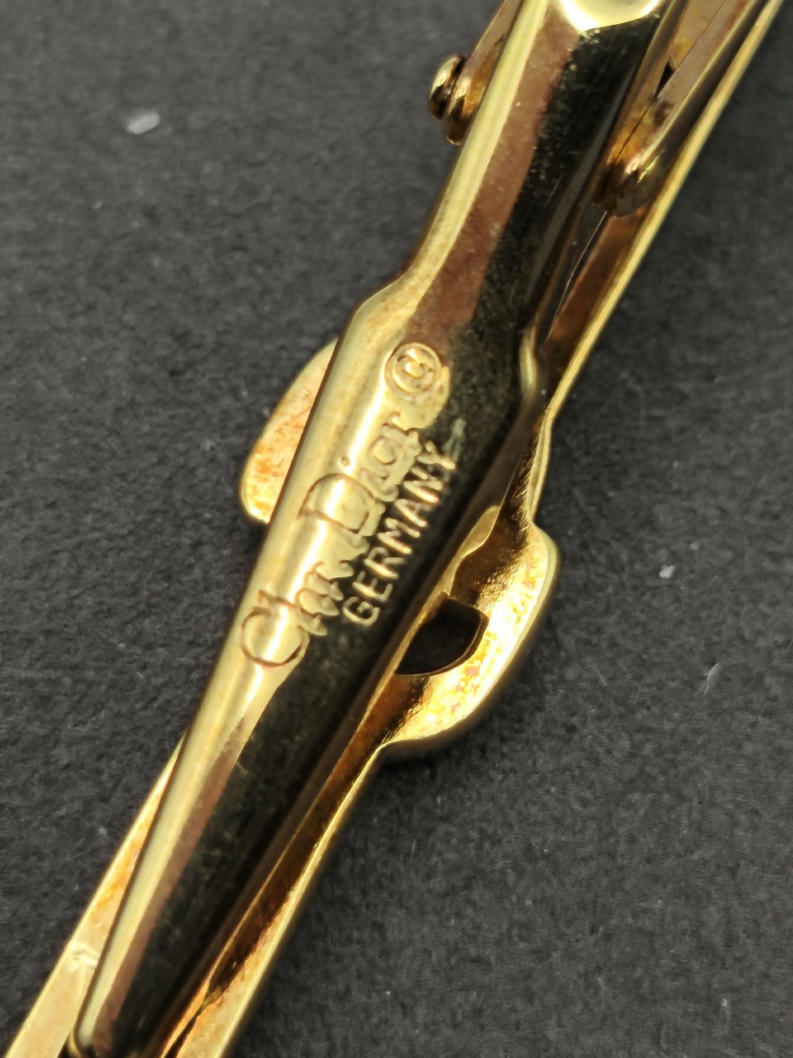 Christian Dior Gold Tone Tie Clip image 9