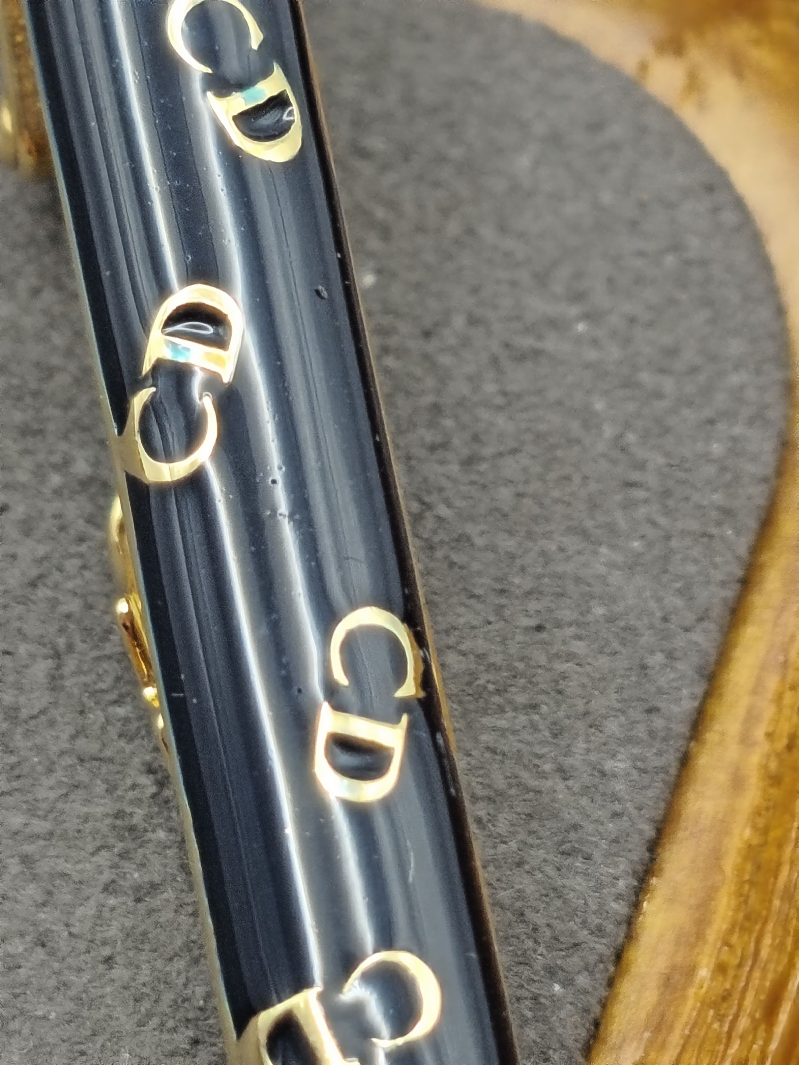 Christian Dior Navy & Gold Tie Clip Men image 9