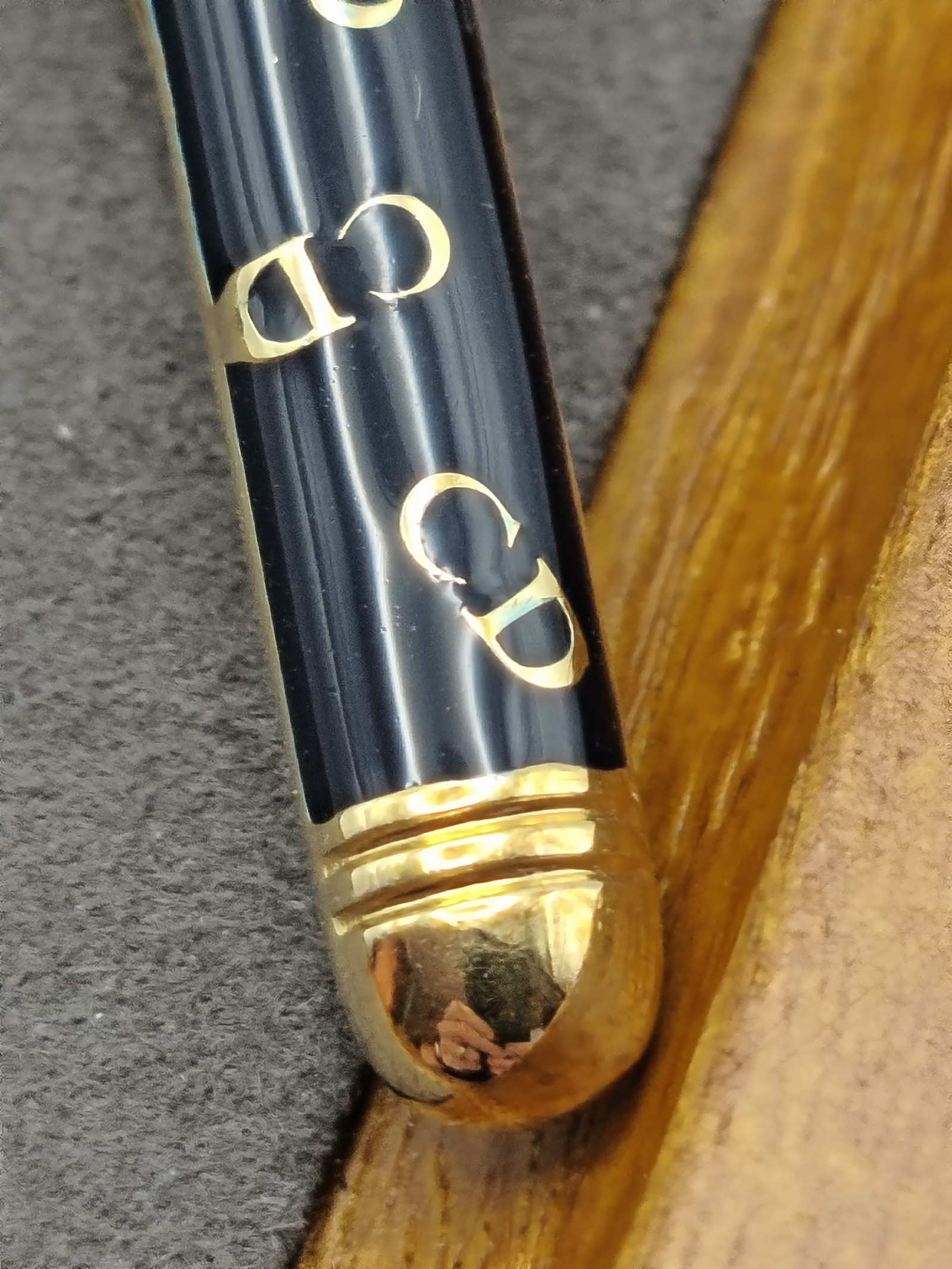 Christian Dior Navy & Gold Tie Clip Men image 10