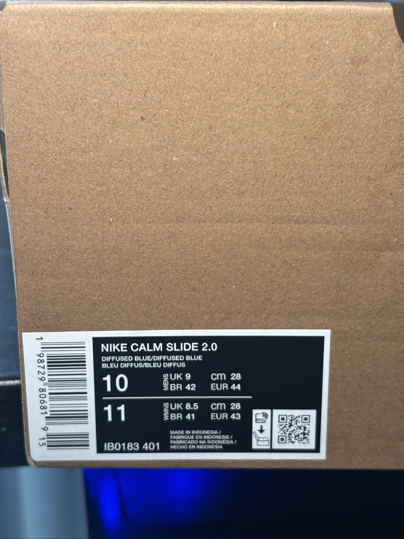 Nike Calm Slide 2.0 | Diffused Blue IB0183-401 | UK 9 | New image 6