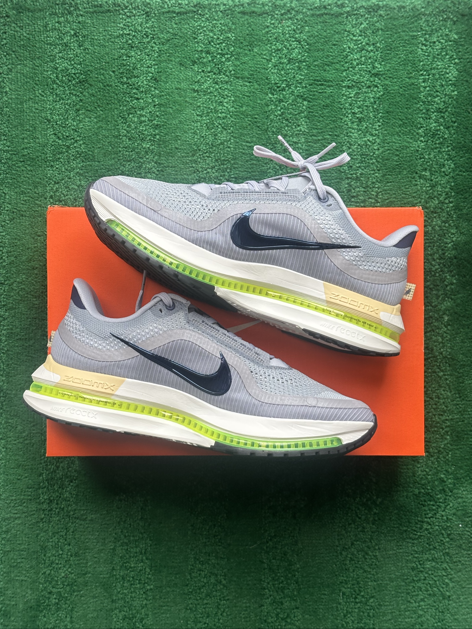 UK 9.5 Nike Pegasus Premium | Wolf Grey Pewter Sail Navy IR1815-012 | New image 2