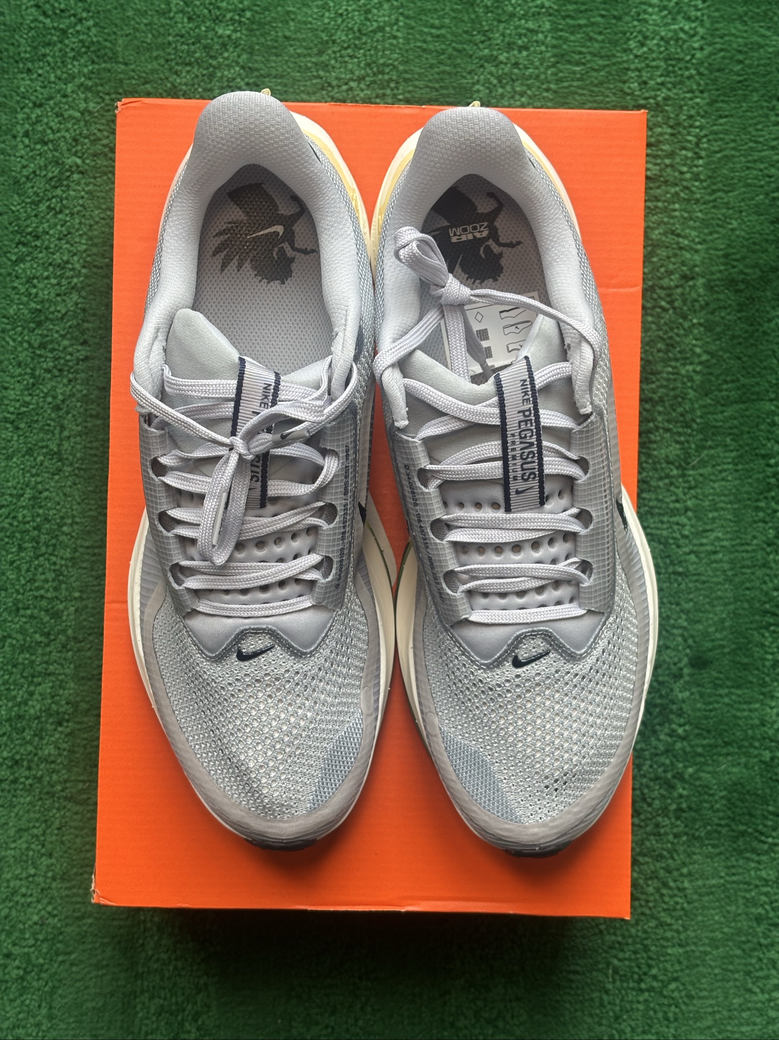UK 9.5 Nike Pegasus Premium | Wolf Grey Pewter Sail Navy IR1815-012 | New image 4