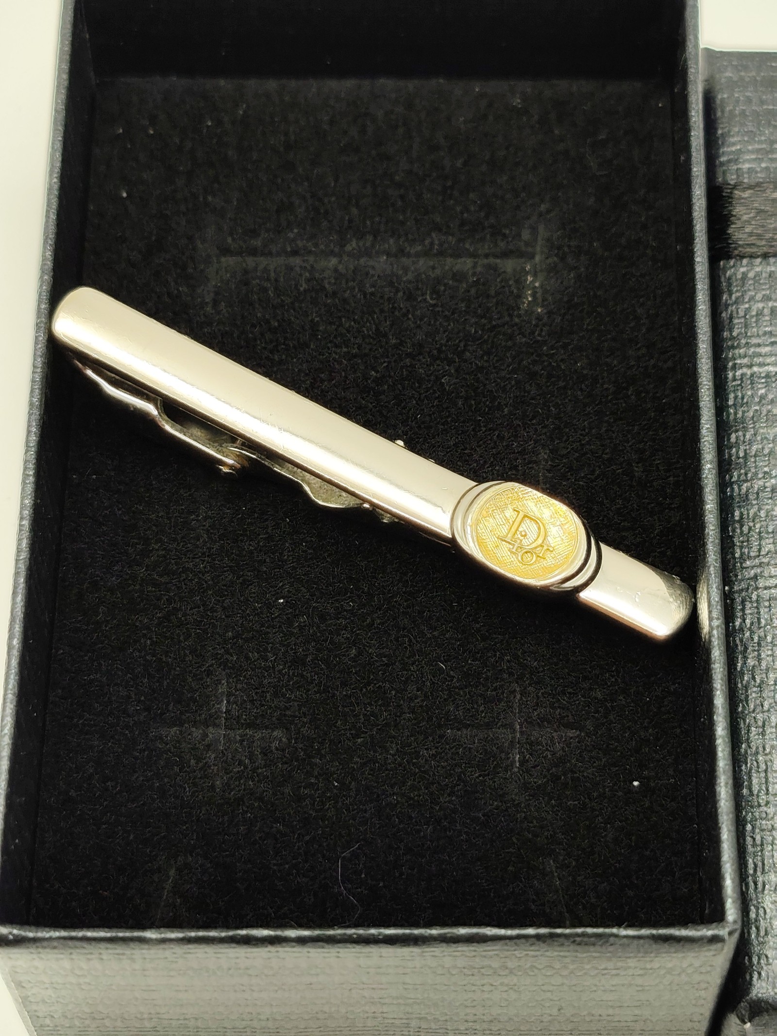 Christian Dior Silver & Gold Tone Tie Clip image 2
