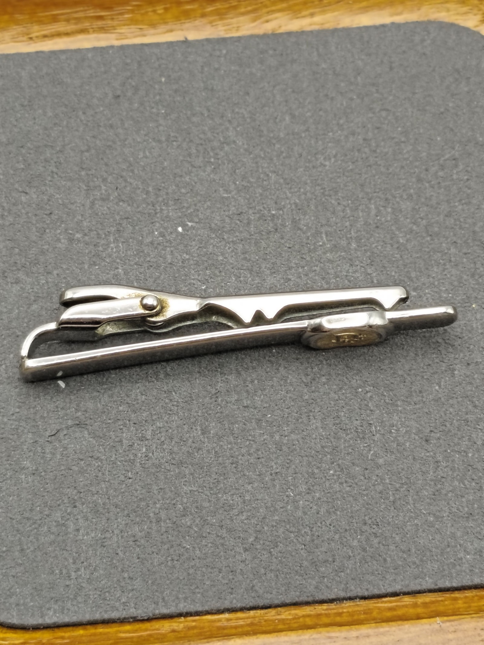 Christian Dior Silver & Gold Tone Tie Clip image 8