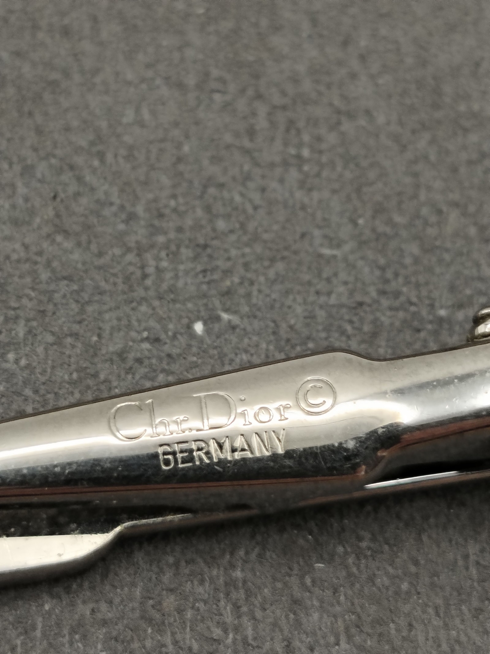 Christian Dior Silver & Gold Tone Tie Clip image 10