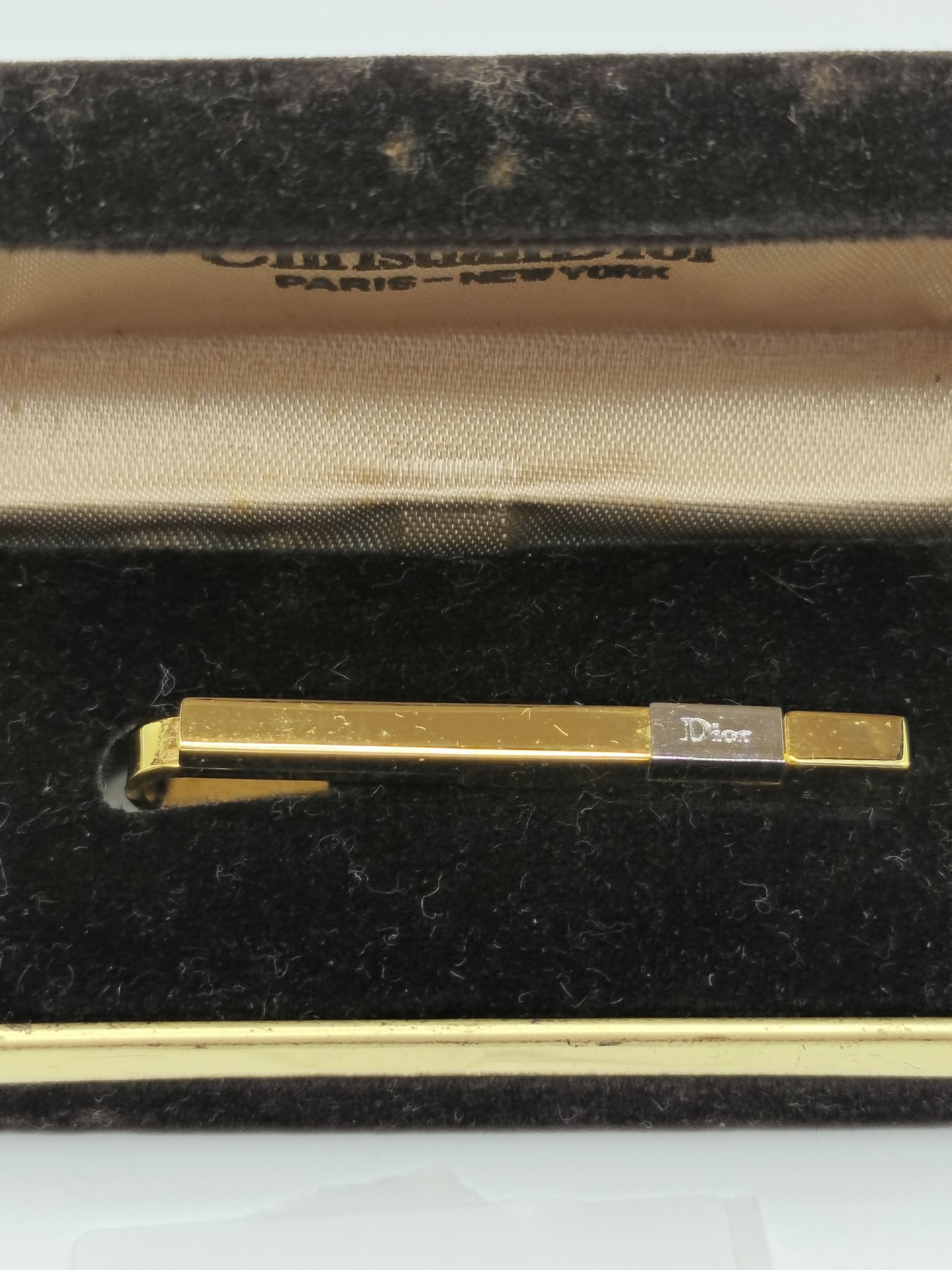 Christian Dior Gold & Silver Tie Clip Classic Design Other image 2