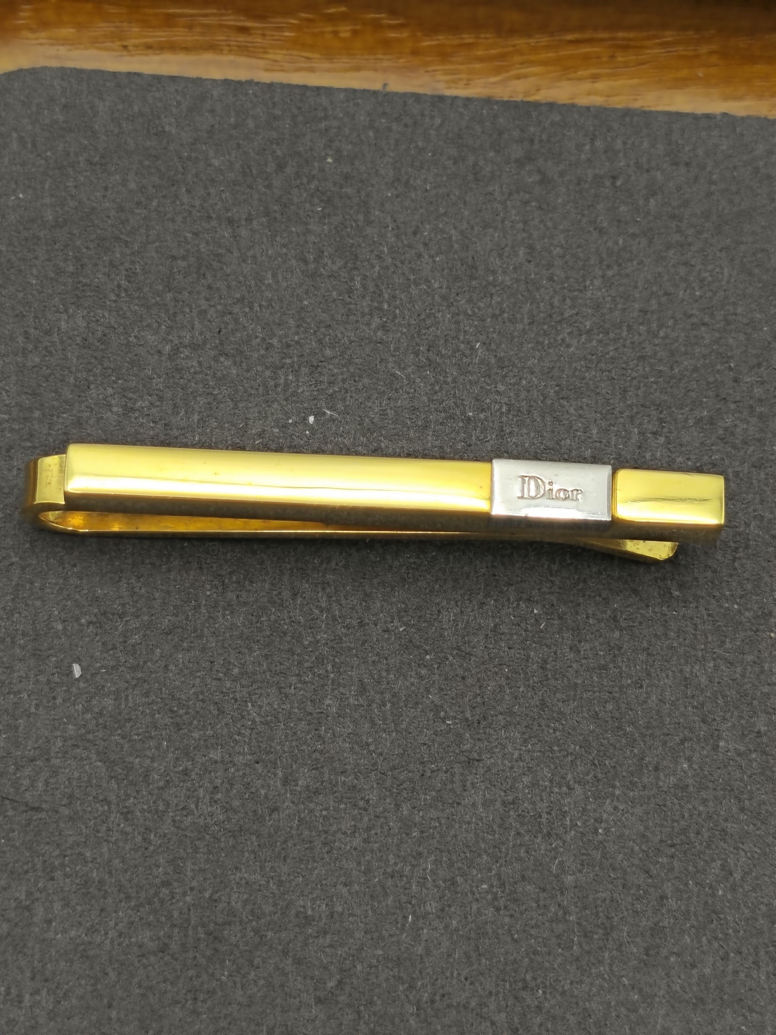 Christian Dior Gold & Silver Tie Clip Classic Design Other image 4