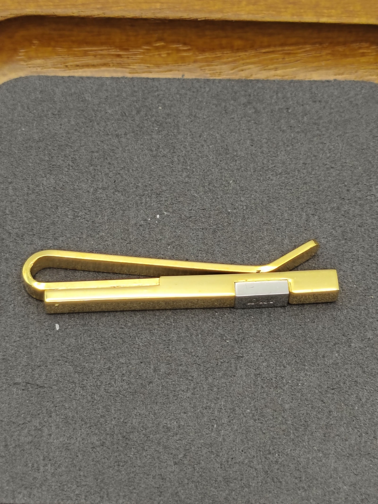 Christian Dior Gold & Silver Tie Clip Classic Design Other image 8