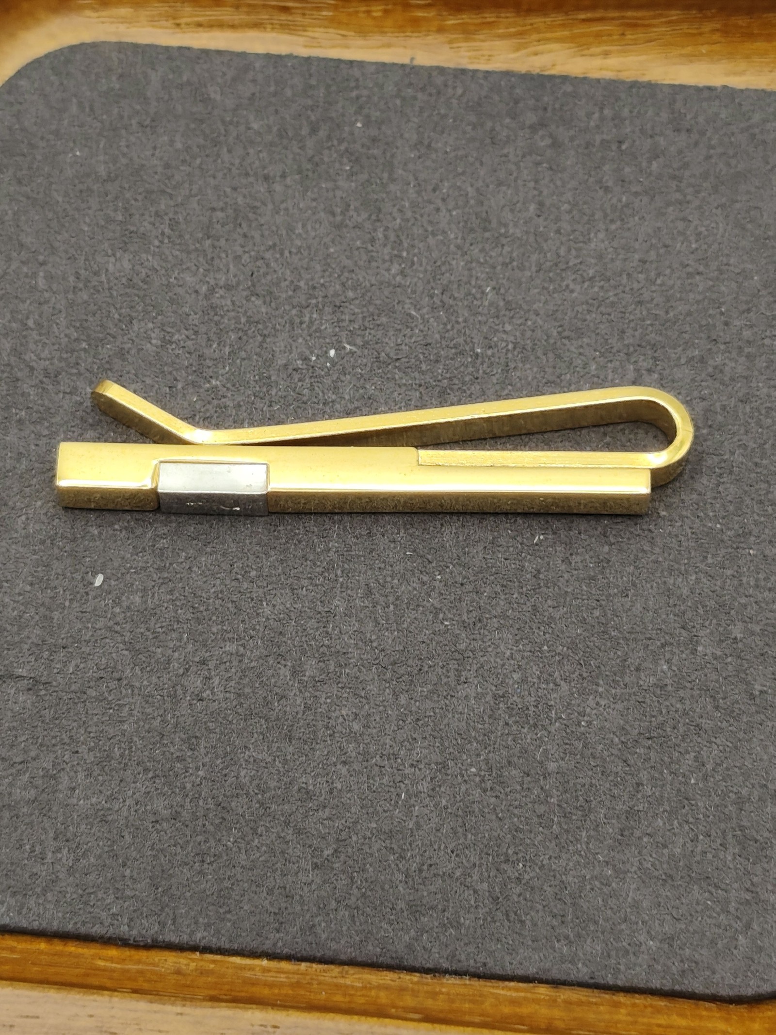 Christian Dior Gold & Silver Tie Clip Classic Design Other image 10