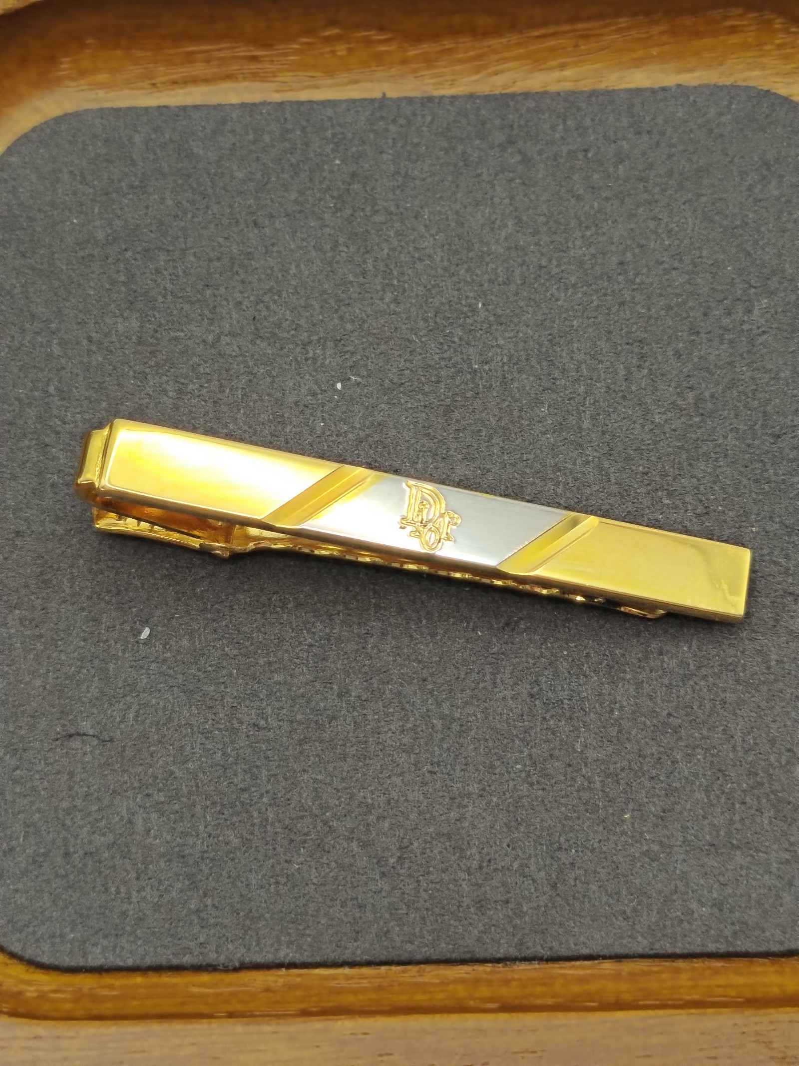 Christian Dior Gold & Silver Tone Tie Clip Men image 3
