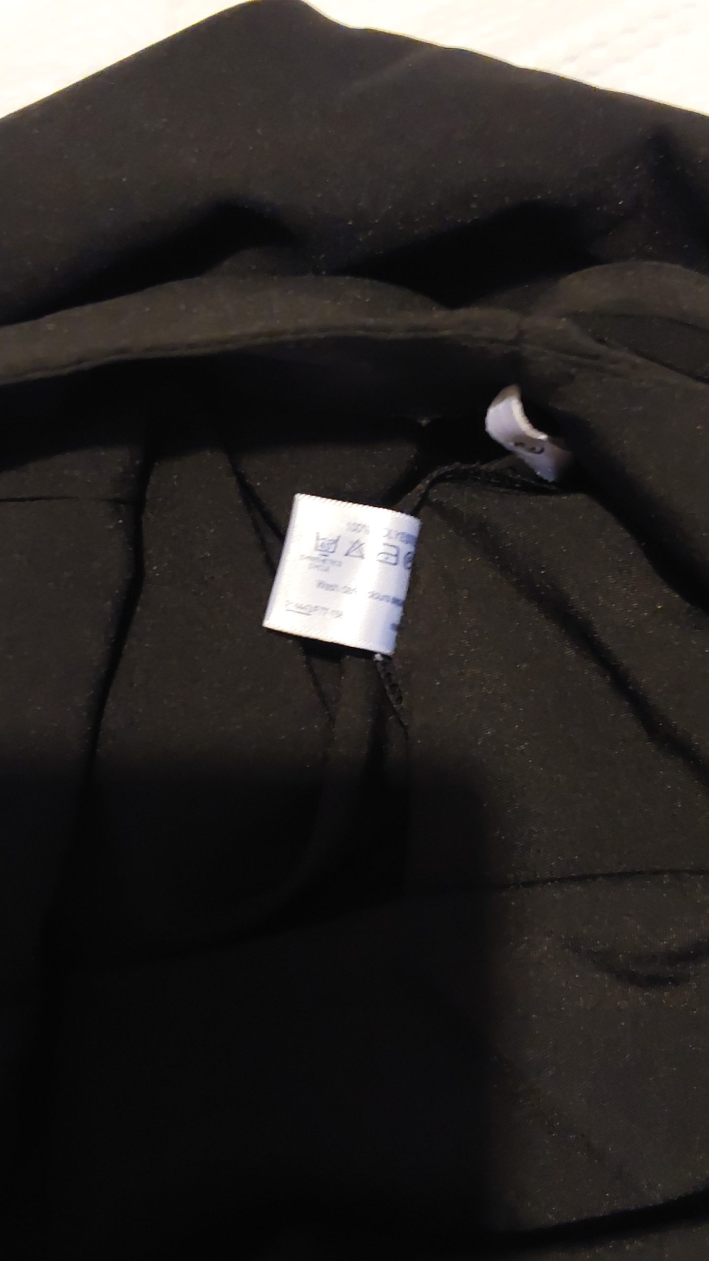 Etam Black Pencil Skirt Medium 22 Zip Waist Detail Y2K Plus Size image 4