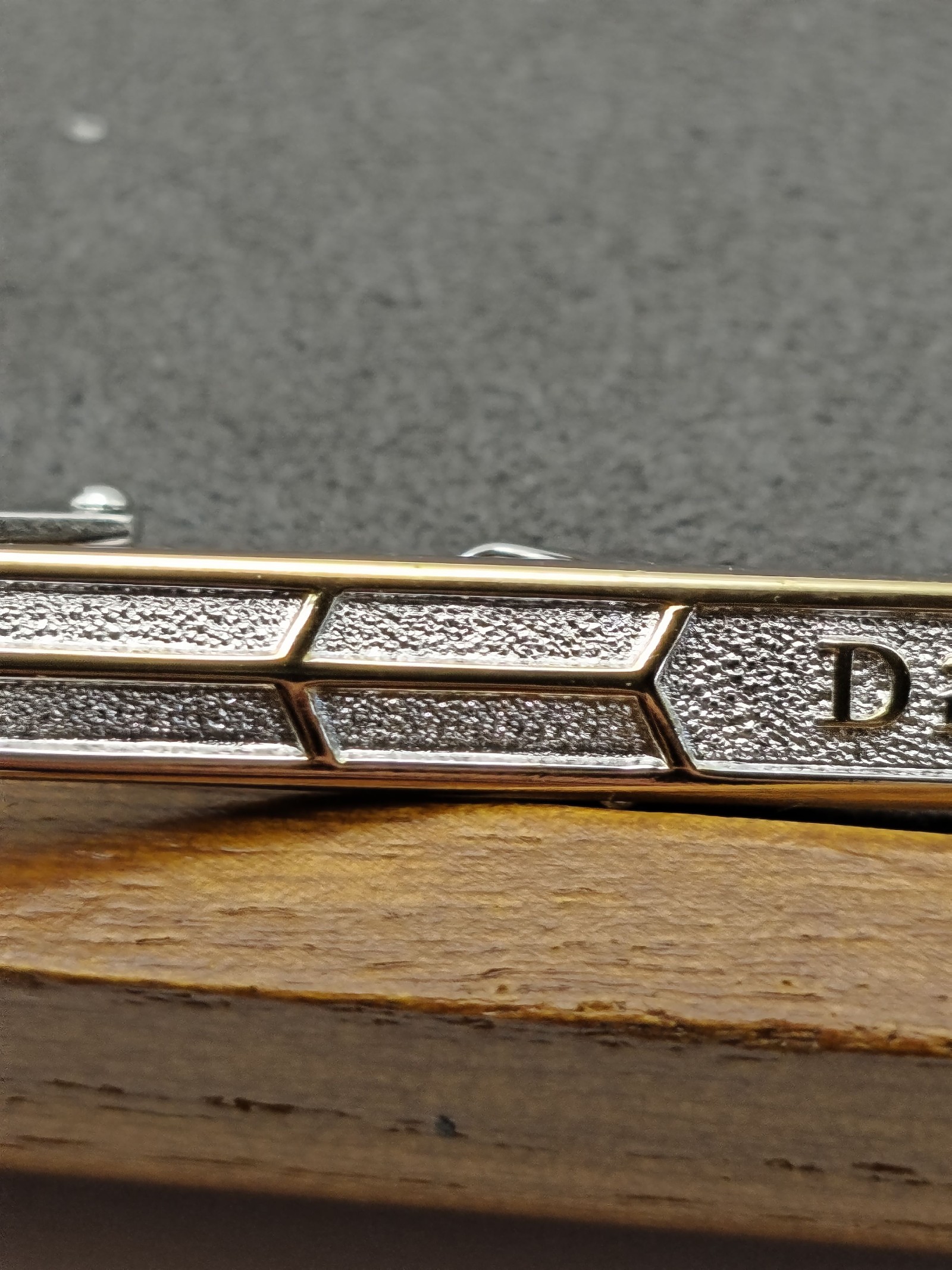 Christian Dior Gold & Silver Tone Cufflinks & Tie Clip Set image 10