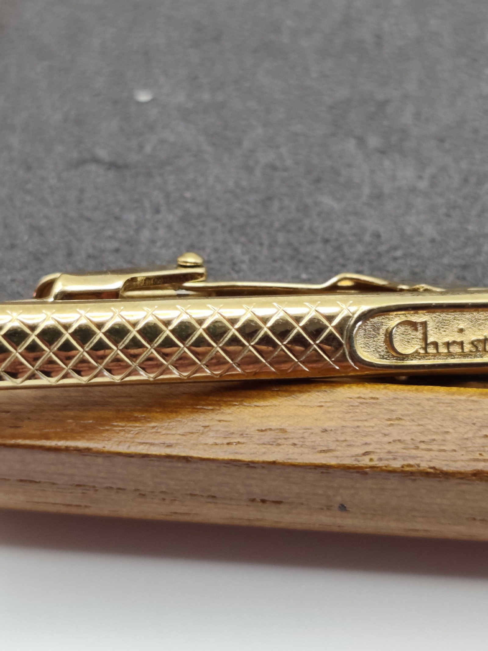 Christian Dior Gold Tone Tie Clip Men with Box image 6