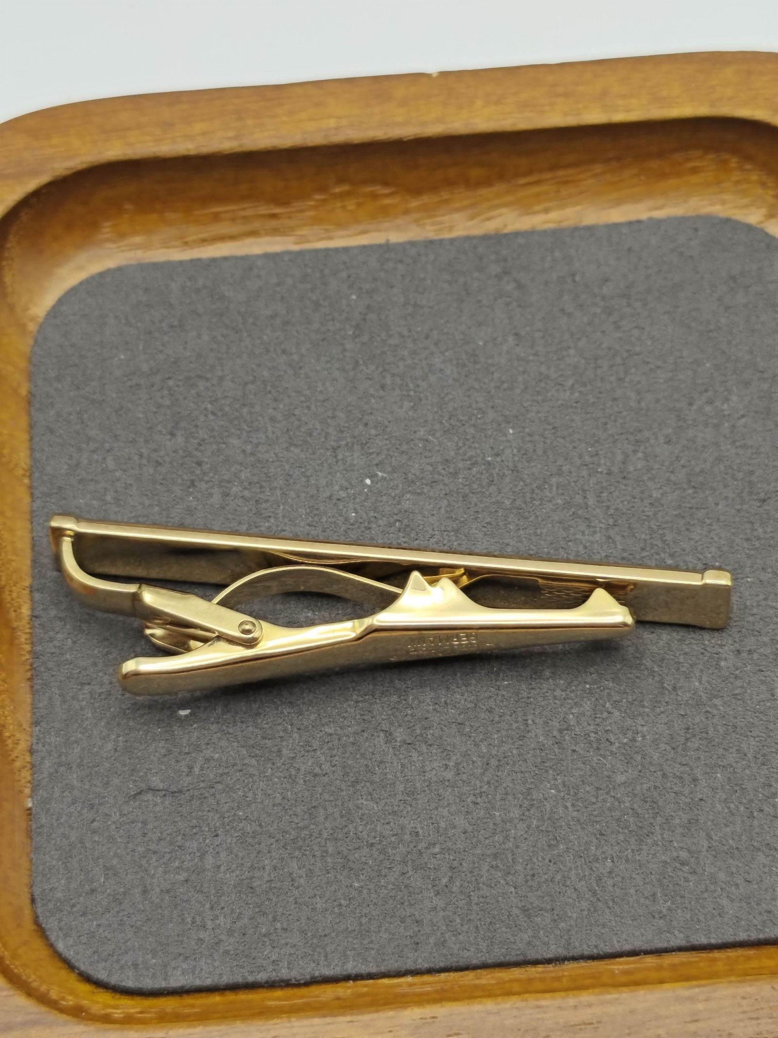 Christian Dior Gold Tone Tie Clip Men with Box image 8