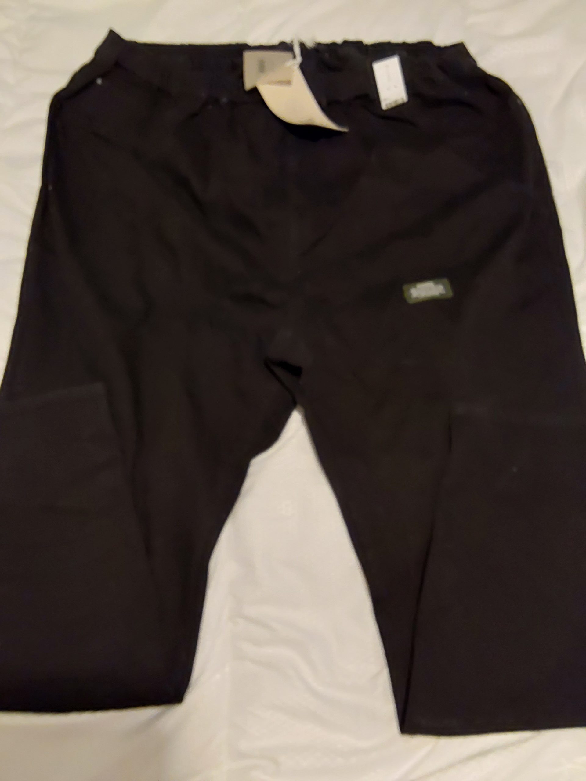 Evans Black Denim Jeans UK 30 Womans Relaxed Fit Elastic Waist BNWT image 2