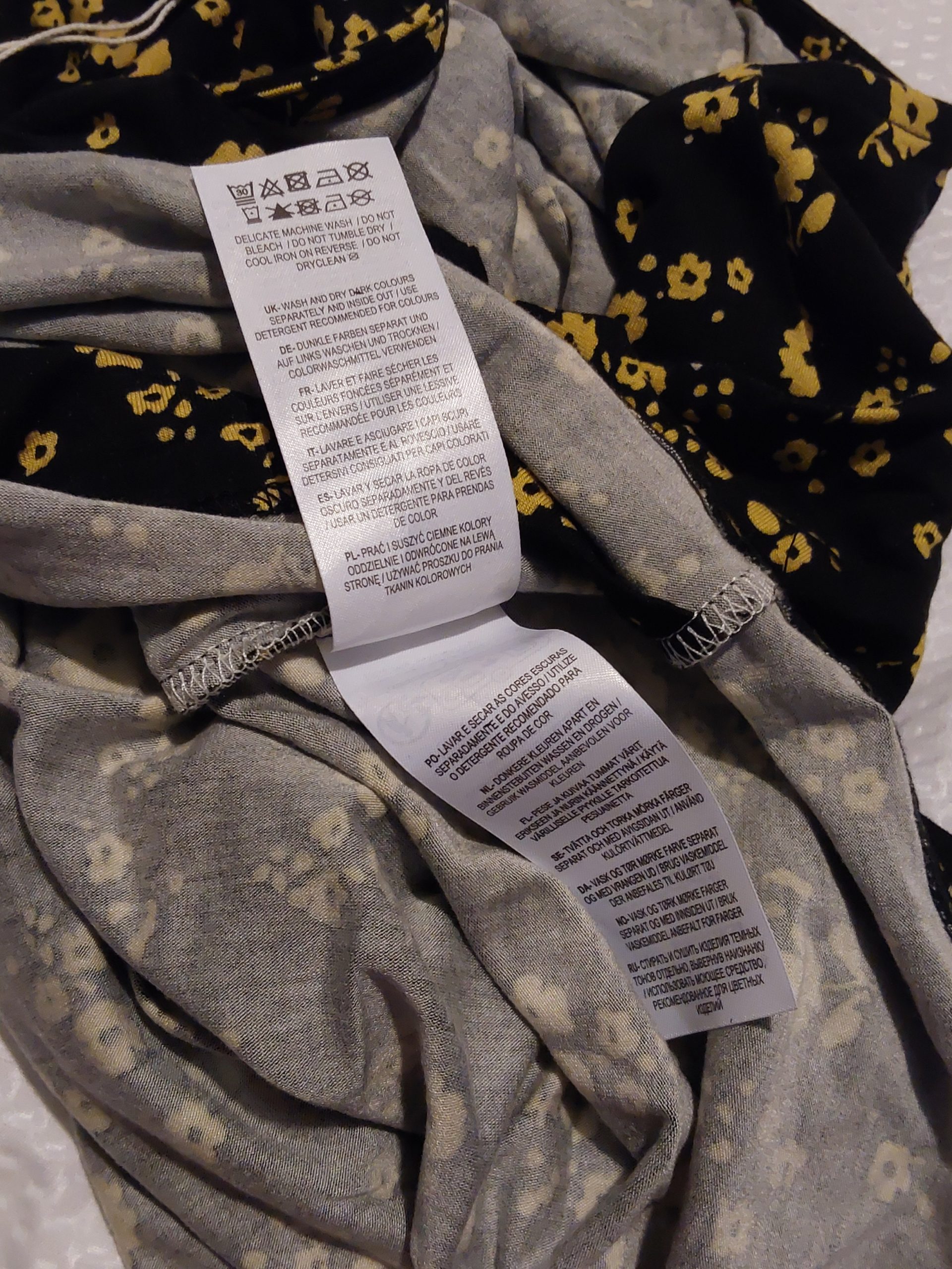 Boden Black & Yellow Floral Print Dress UK Womans Ladies Size 12 BNWT image 6