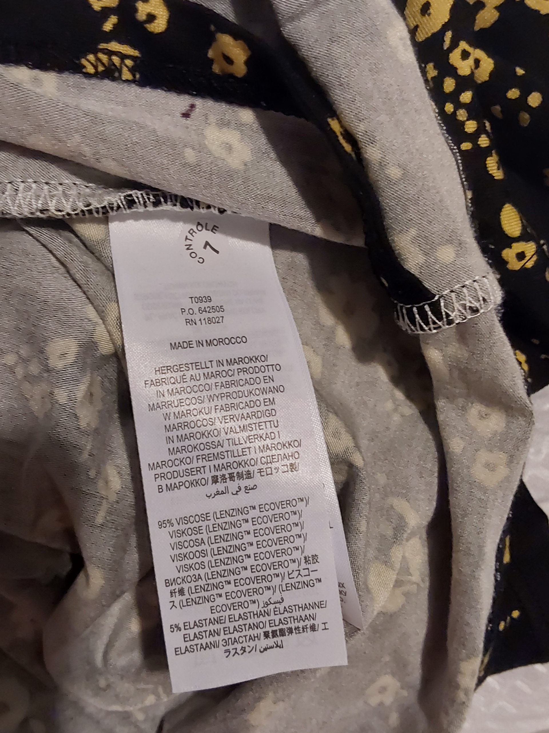 Boden Black & Yellow Floral Print Dress UK Womans Ladies Size 12 BNWT image 7