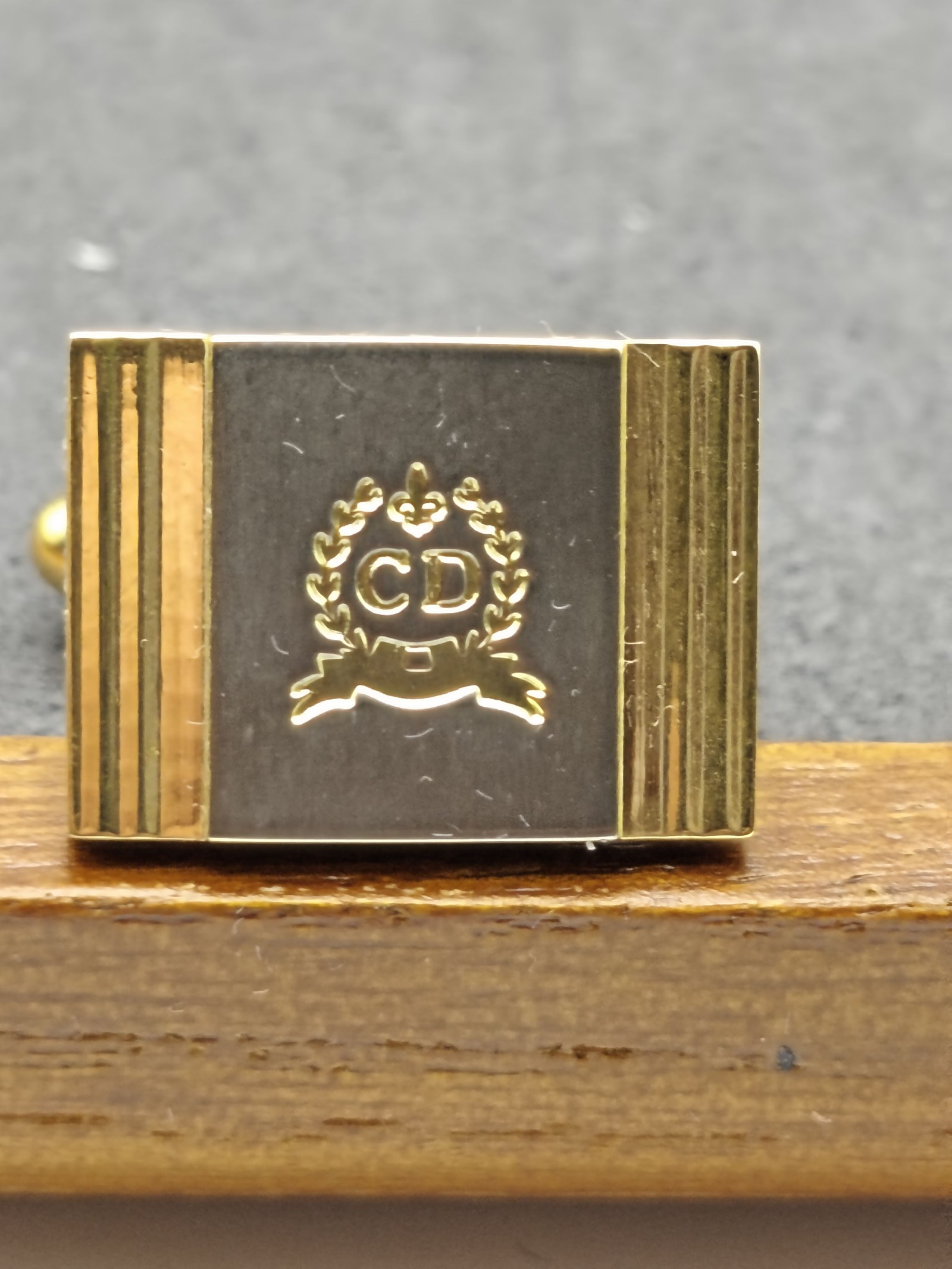Christian Dior Gold & Silver Cufflinks & Tie Clip Set Men image 5