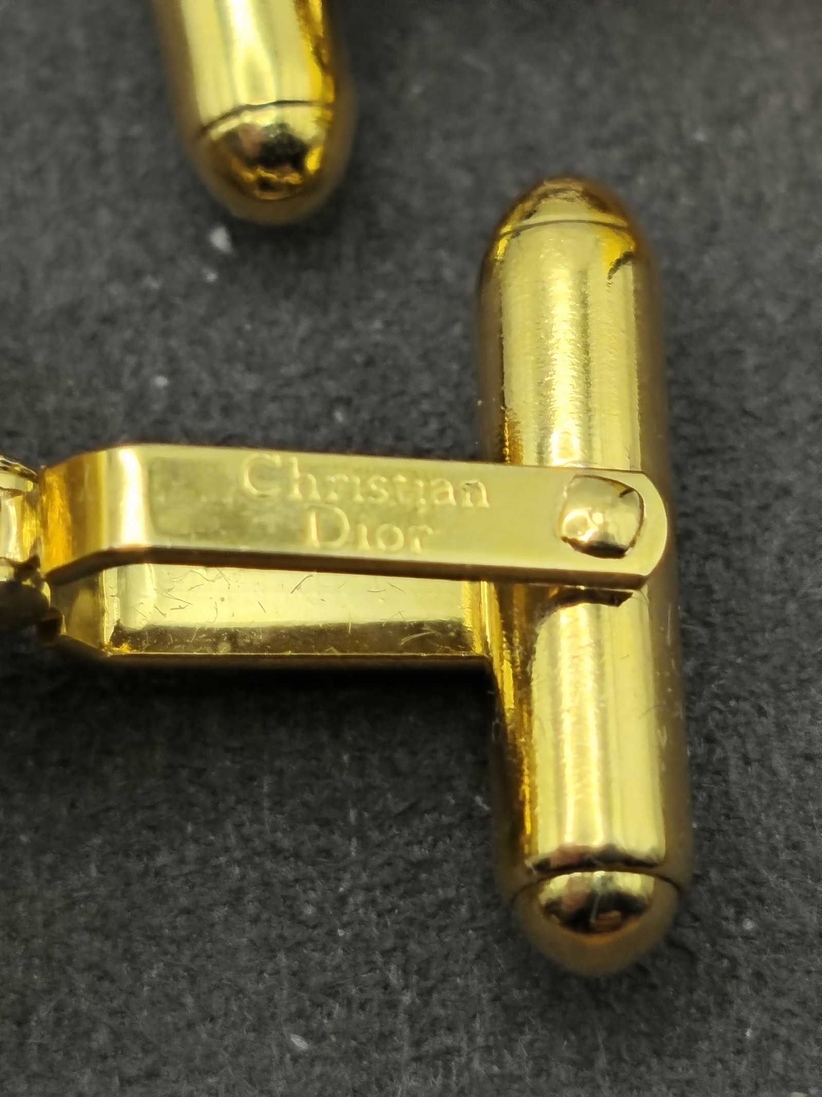 Christian Dior Gold & Silver Cufflinks & Tie Clip Set Men image 7