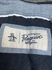 Original Penguin Black Cotton Linen Blend Shirt Large image 3