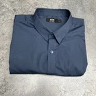 Jacamo Navy Blue Shirt 182 Cotton Blend image 3