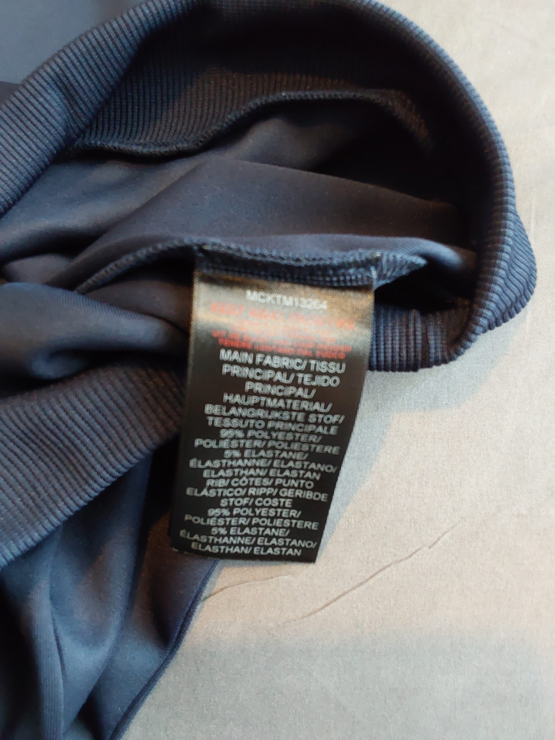 McKenzie Navy Blue Sweatshirt Small Mens Logo Tape Sleeves image 3