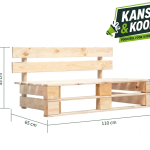 NIEUW Houten Palletbank Tuinbank Massief Hout