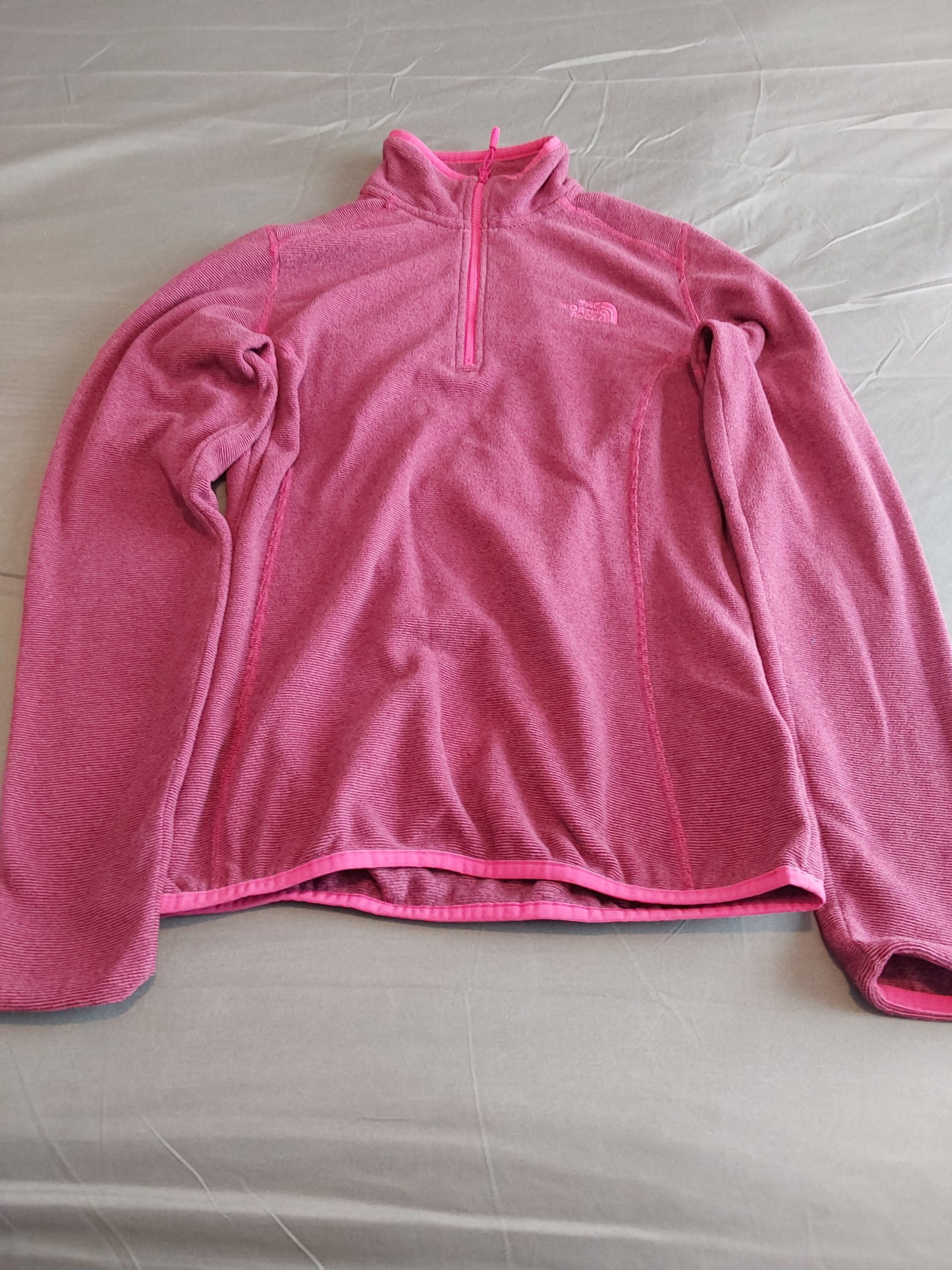 The North Face Women's Pink Polartec Half-Zip Fleece Medium