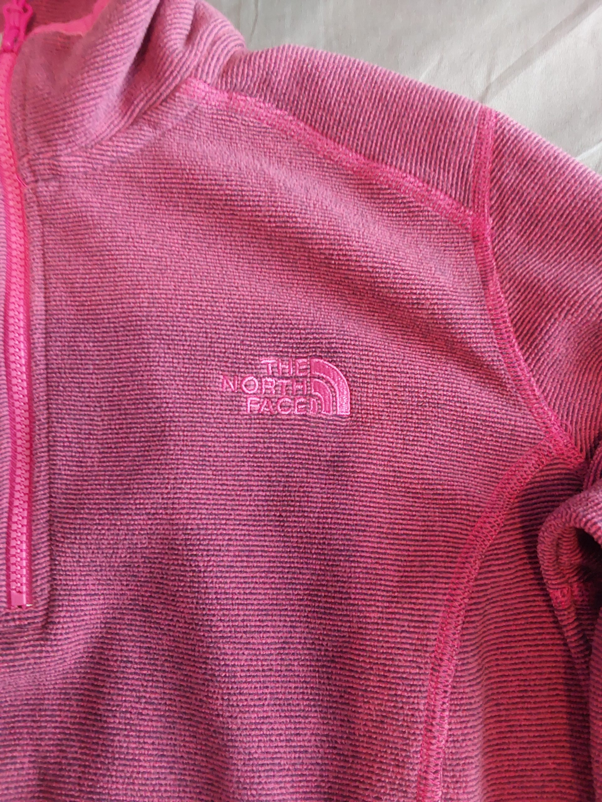 The North Face Women's Pink Polartec Half-Zip Fleece Medium image 3