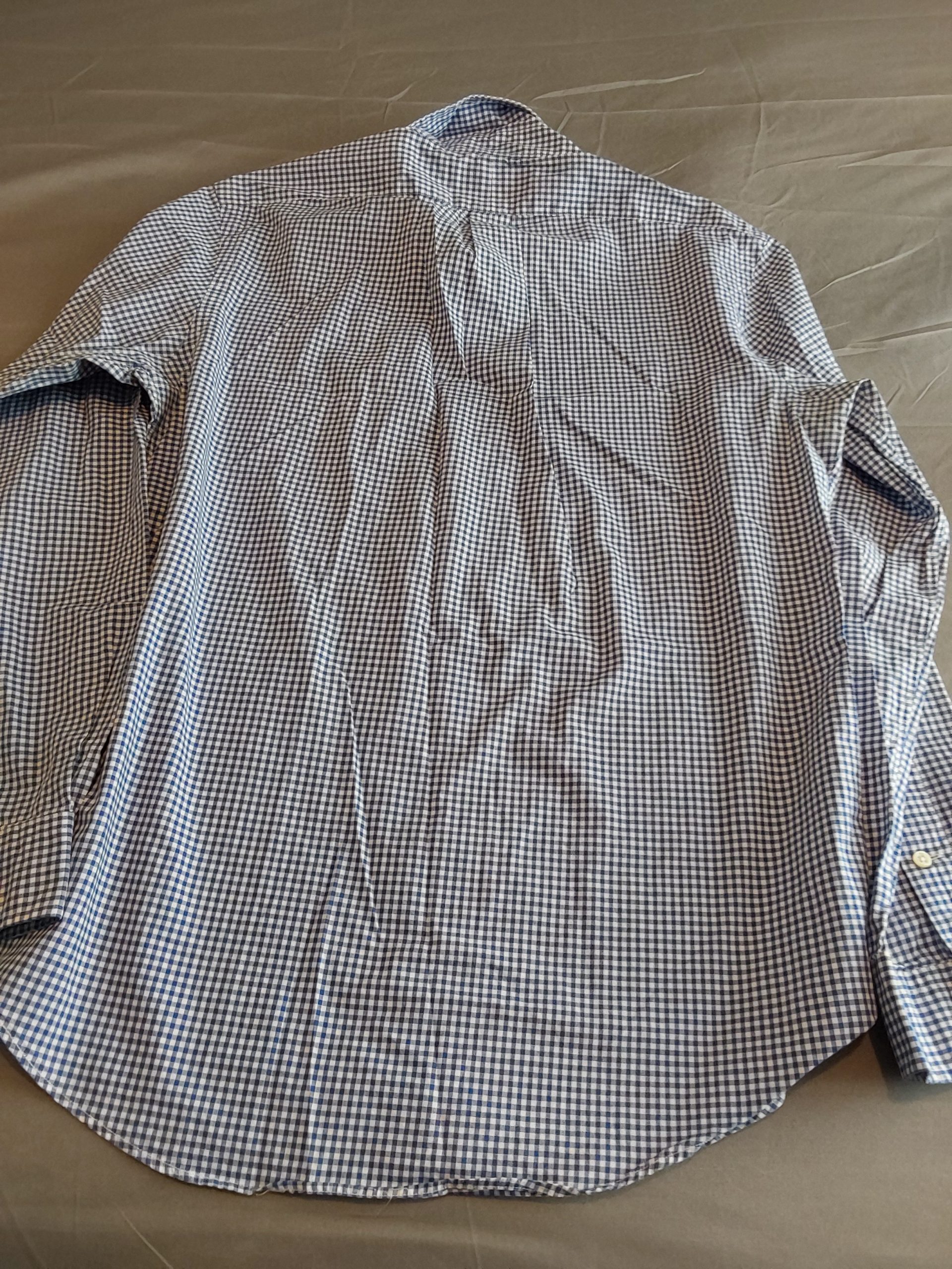 Polo by Ralph Lauren Blue & White Checkered Shirt Medium Mens image 4