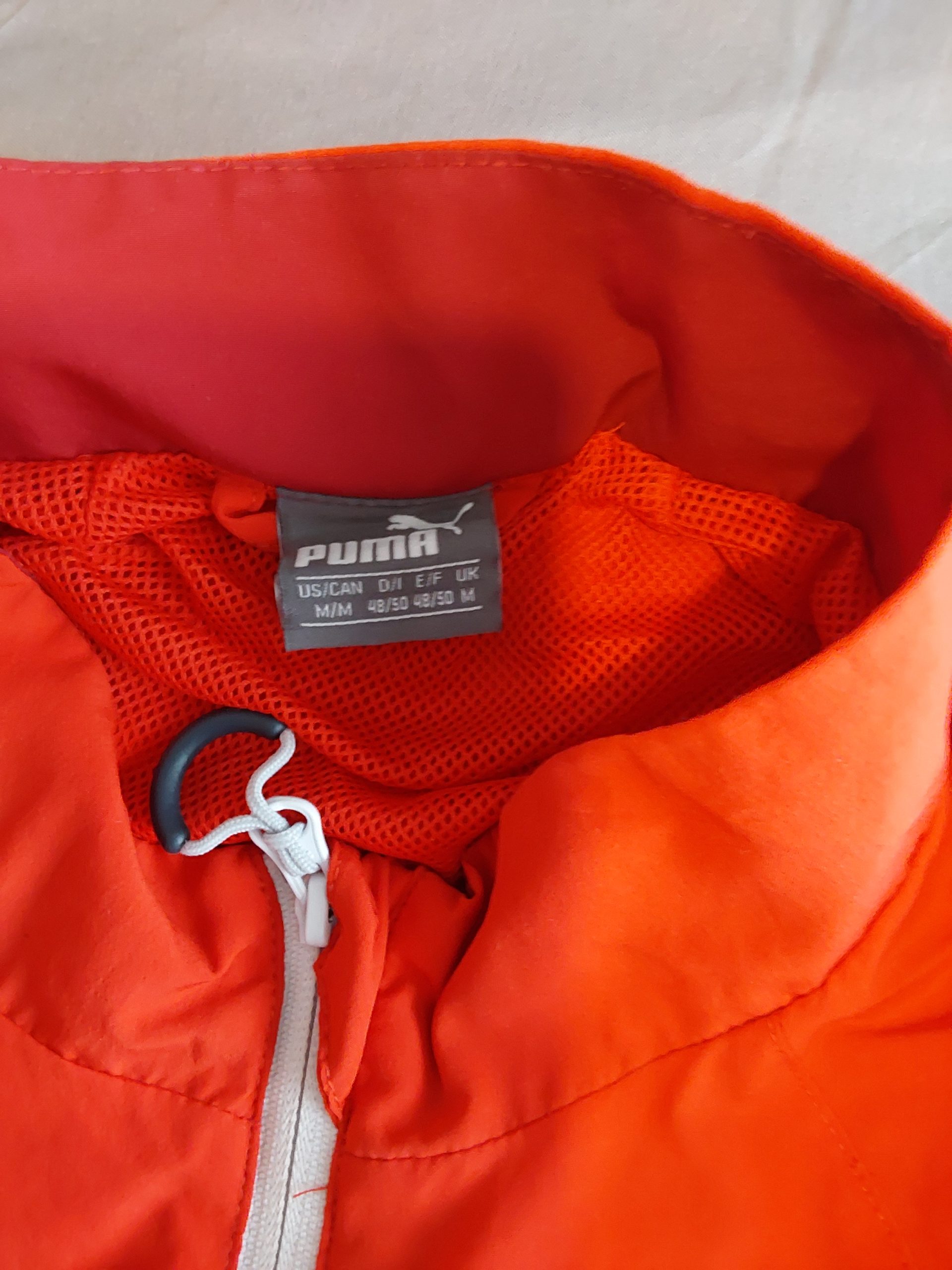 Puma Red & Burgundy Windbreaker Jacket Medium Mens image 2