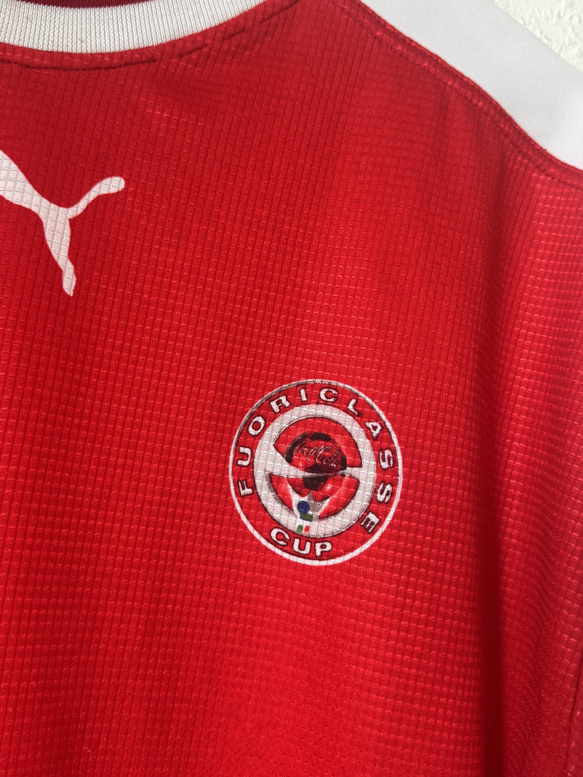 Puma Red Euroklasse Cup Football Shirt Large - 3063 image 4