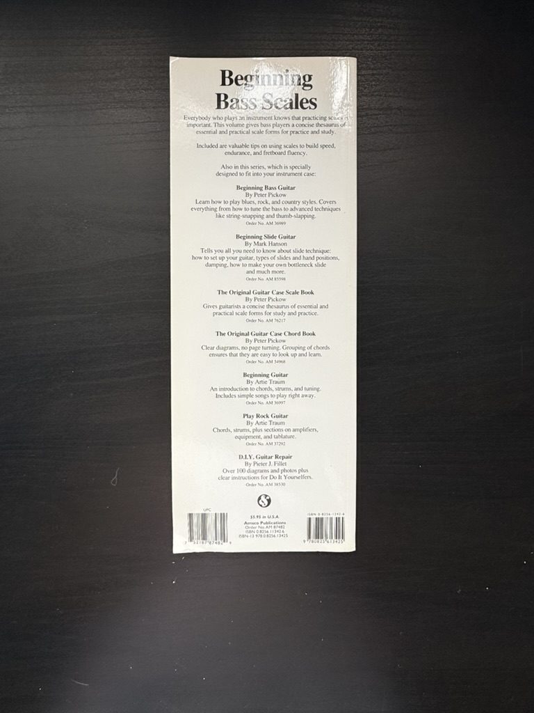 Beginning Bass Scales Music Instruction Book image 2