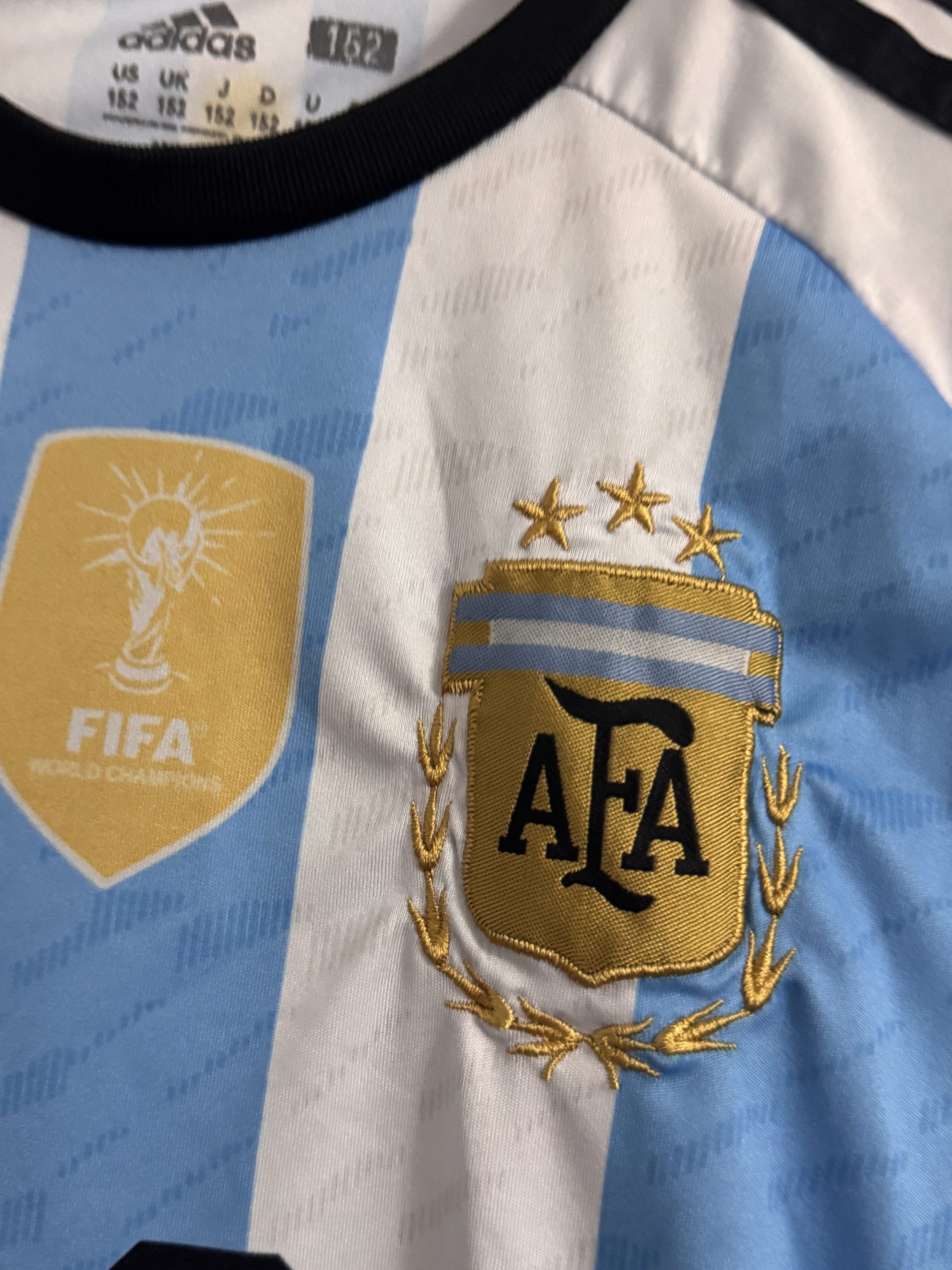 Adidas Men's Argentina Blue & White Football Jersey Large - 3052 image 3